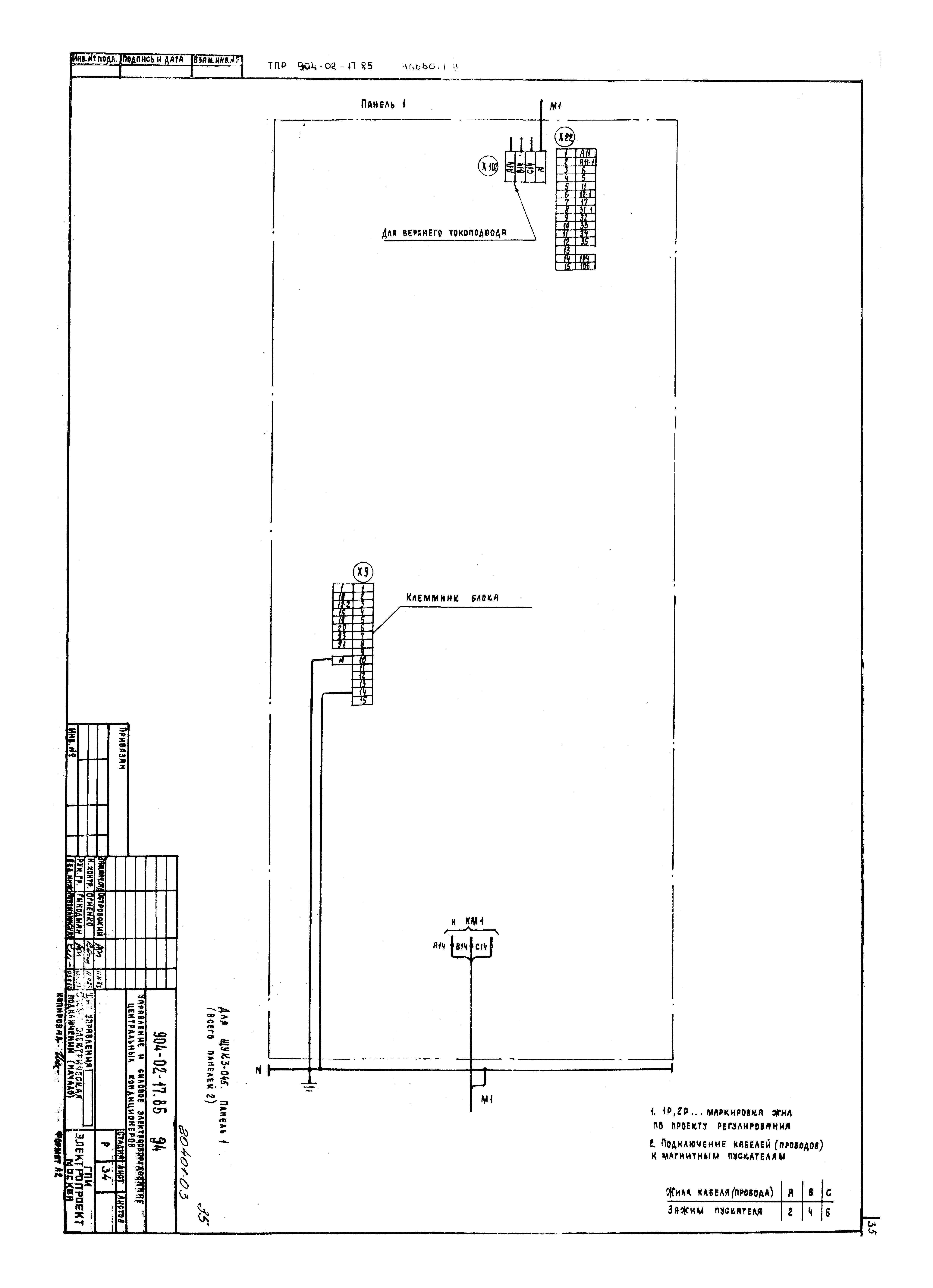 Типовые проектные решения 904-02-17.85
