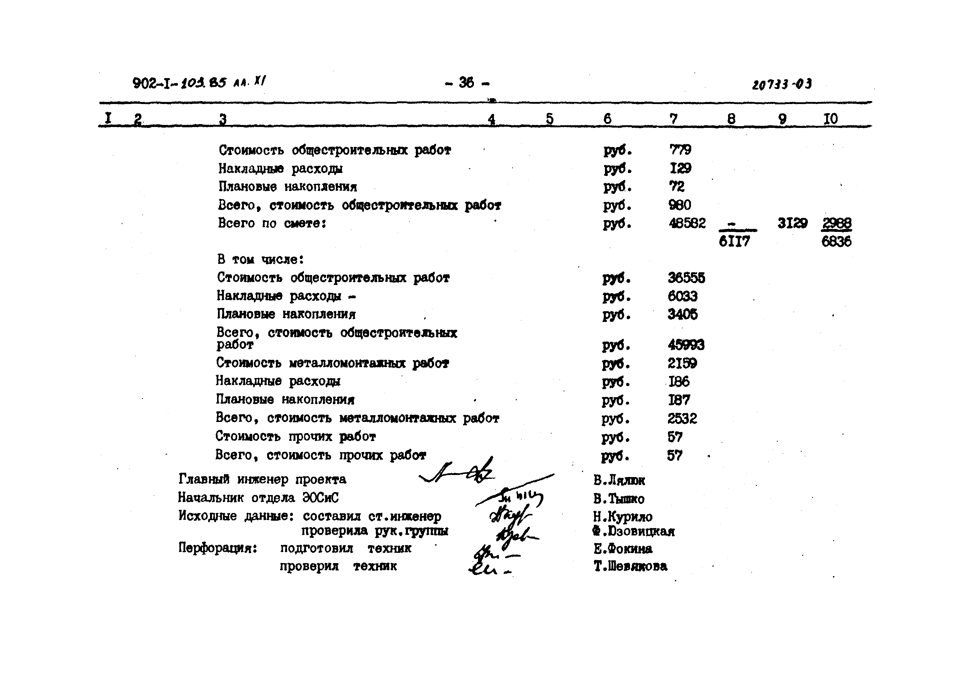 Типовой проект 902-1-103.85