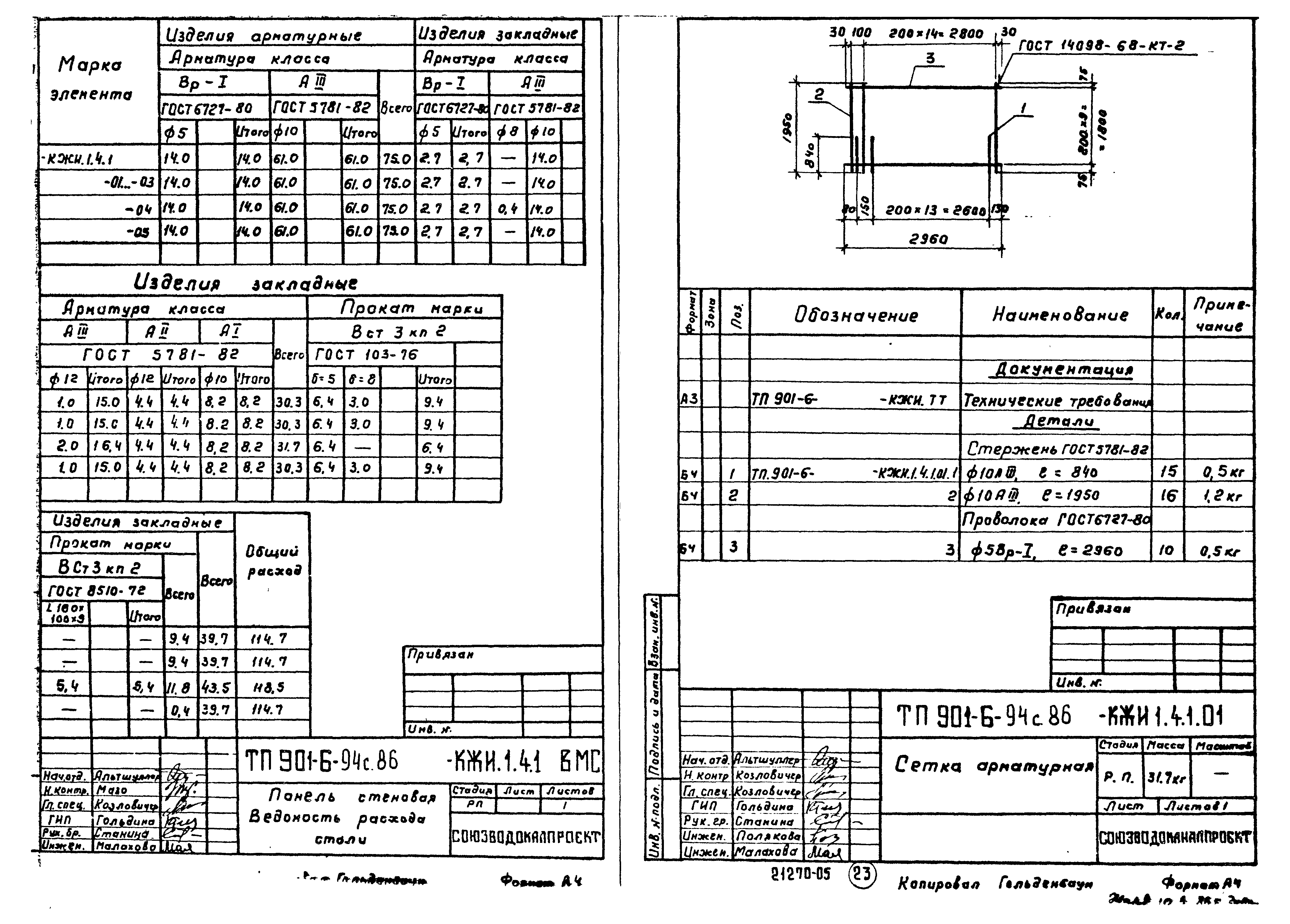 Типовой проект 901-6-94с.86