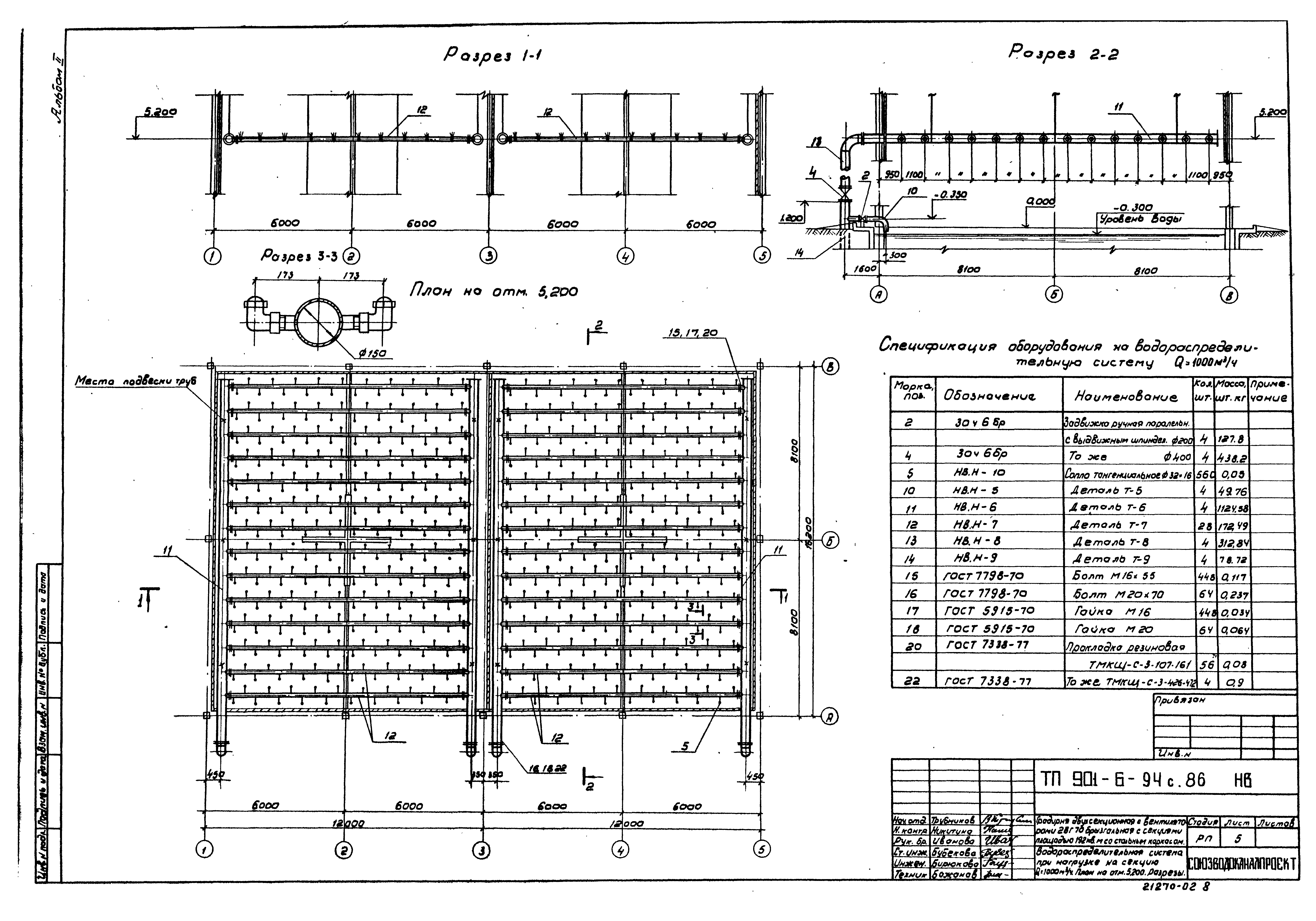 Типовой проект 901-6-94с.86