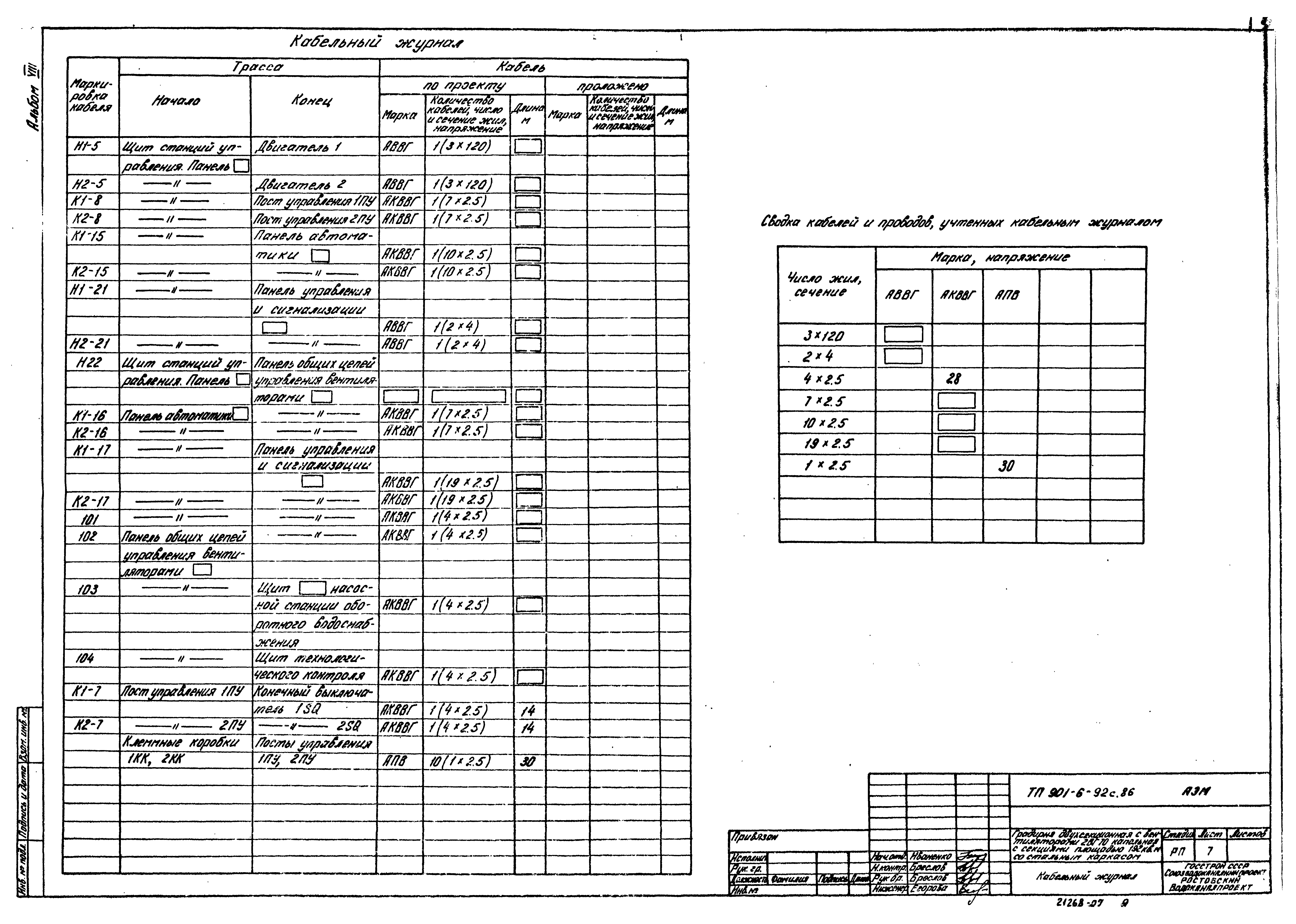 Типовой проект 901-6-92с.86