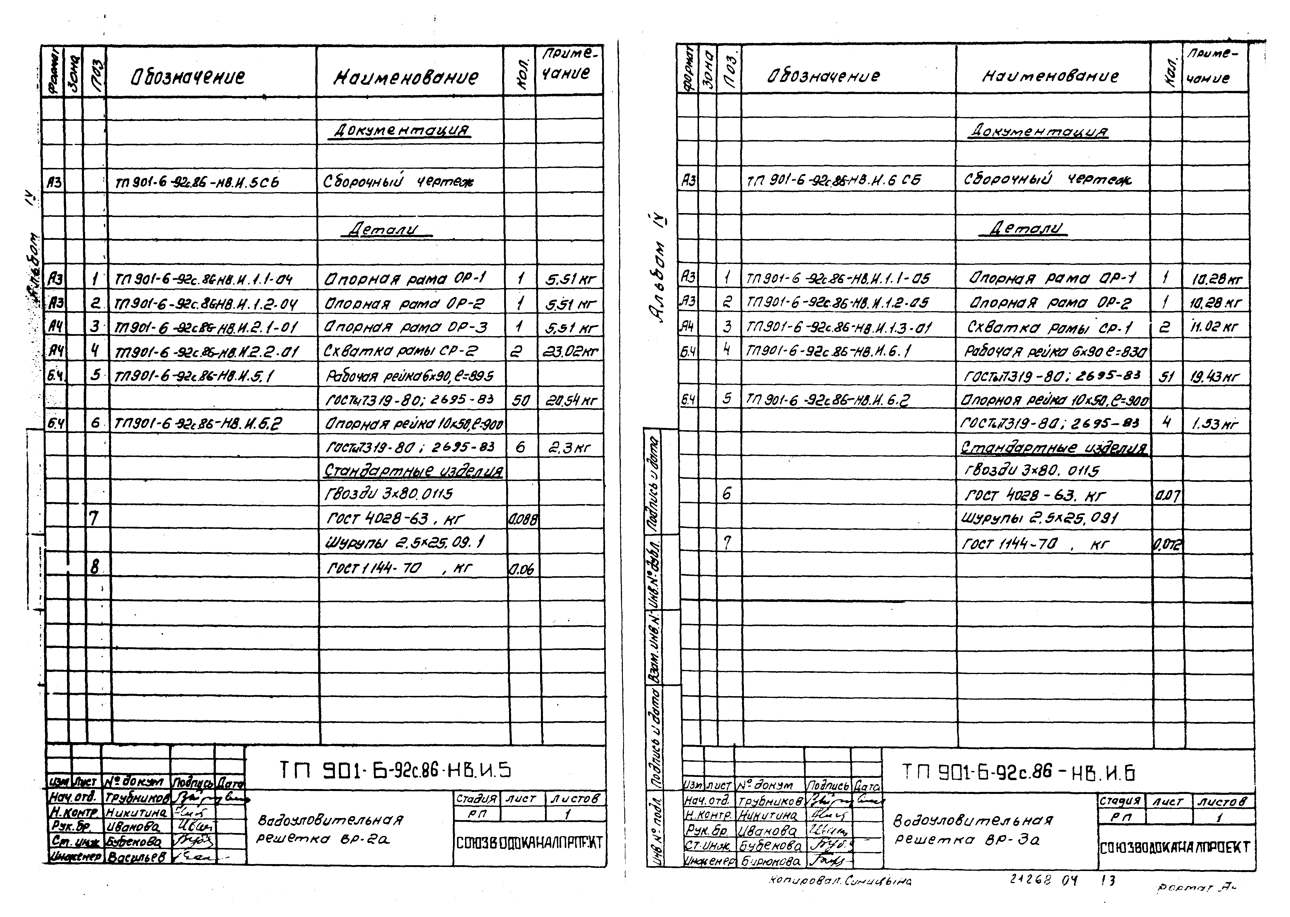 Типовой проект 901-6-92с.86