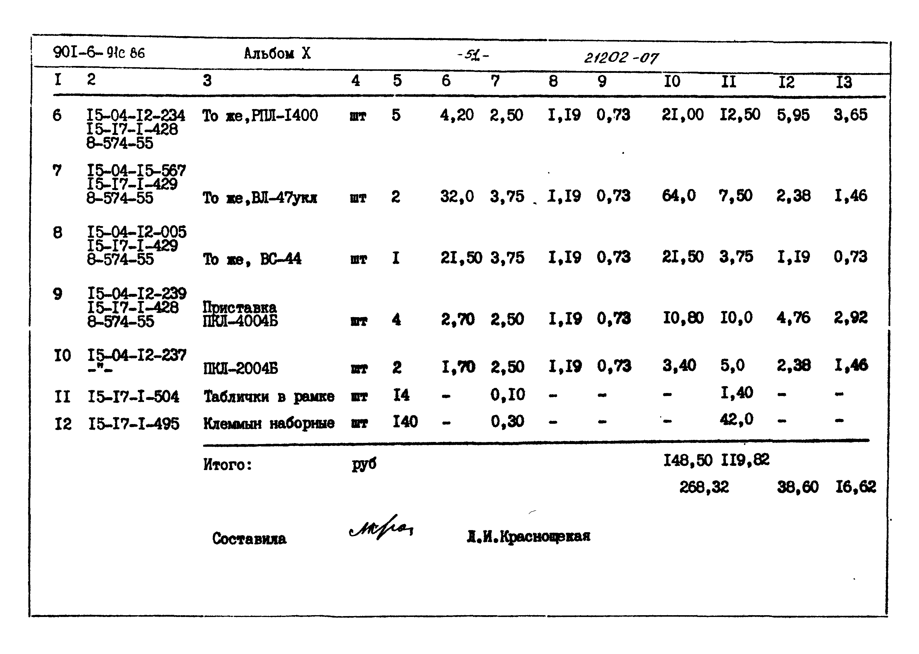 Типовой проект 901-6-91с.86