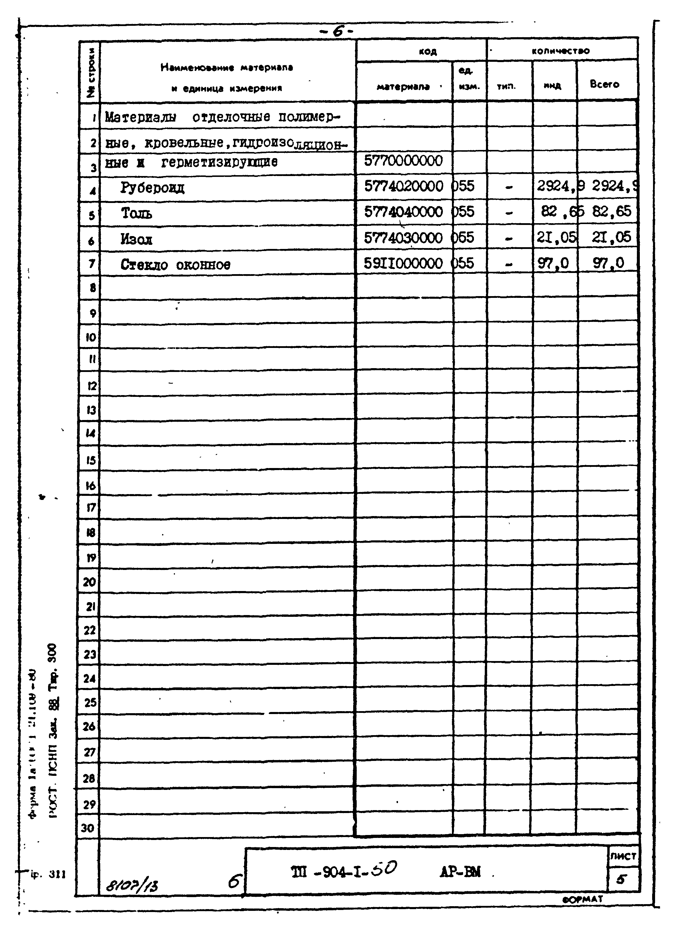 Типовой проект 904-1-50