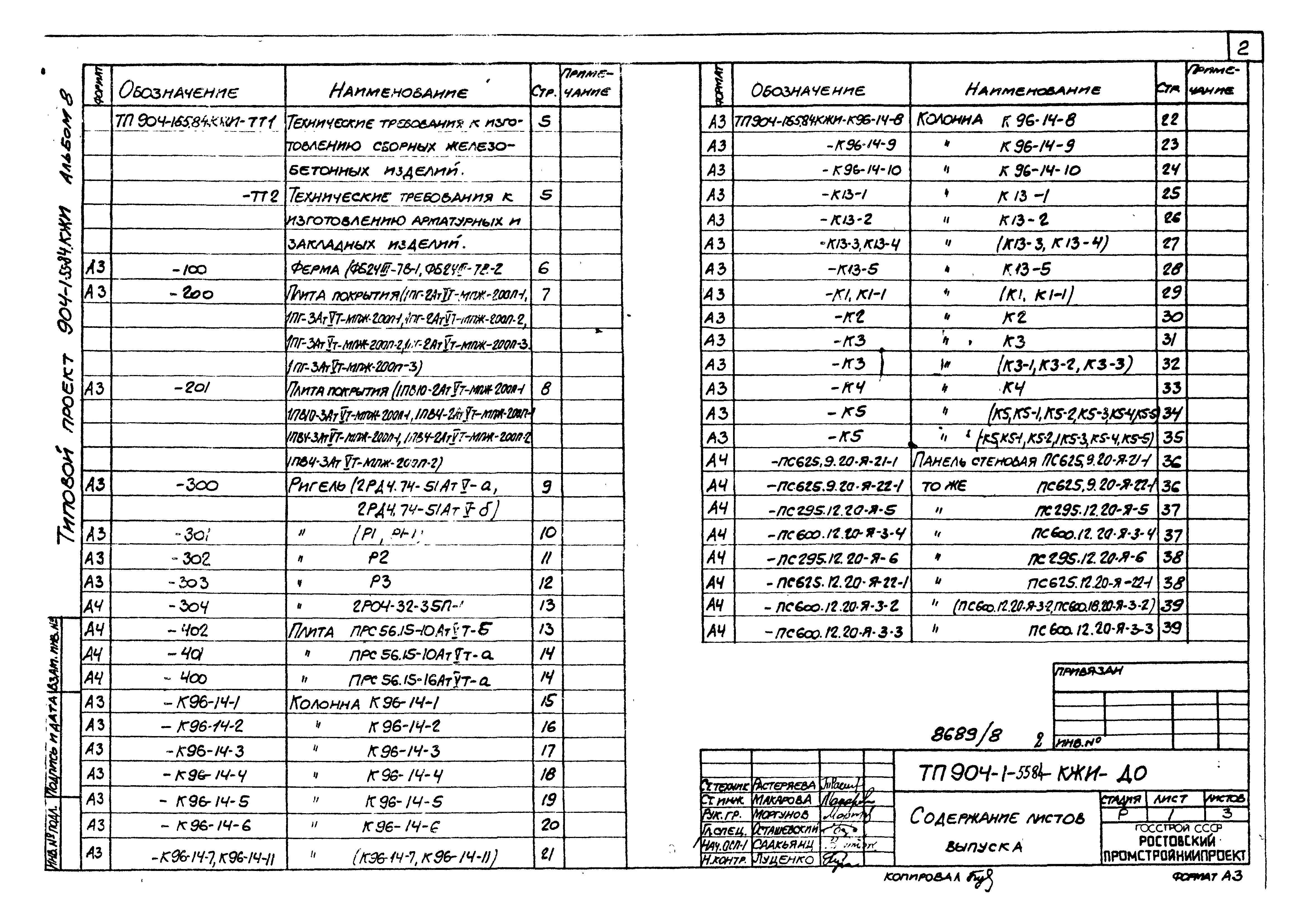Типовой проект 904-1-55.84