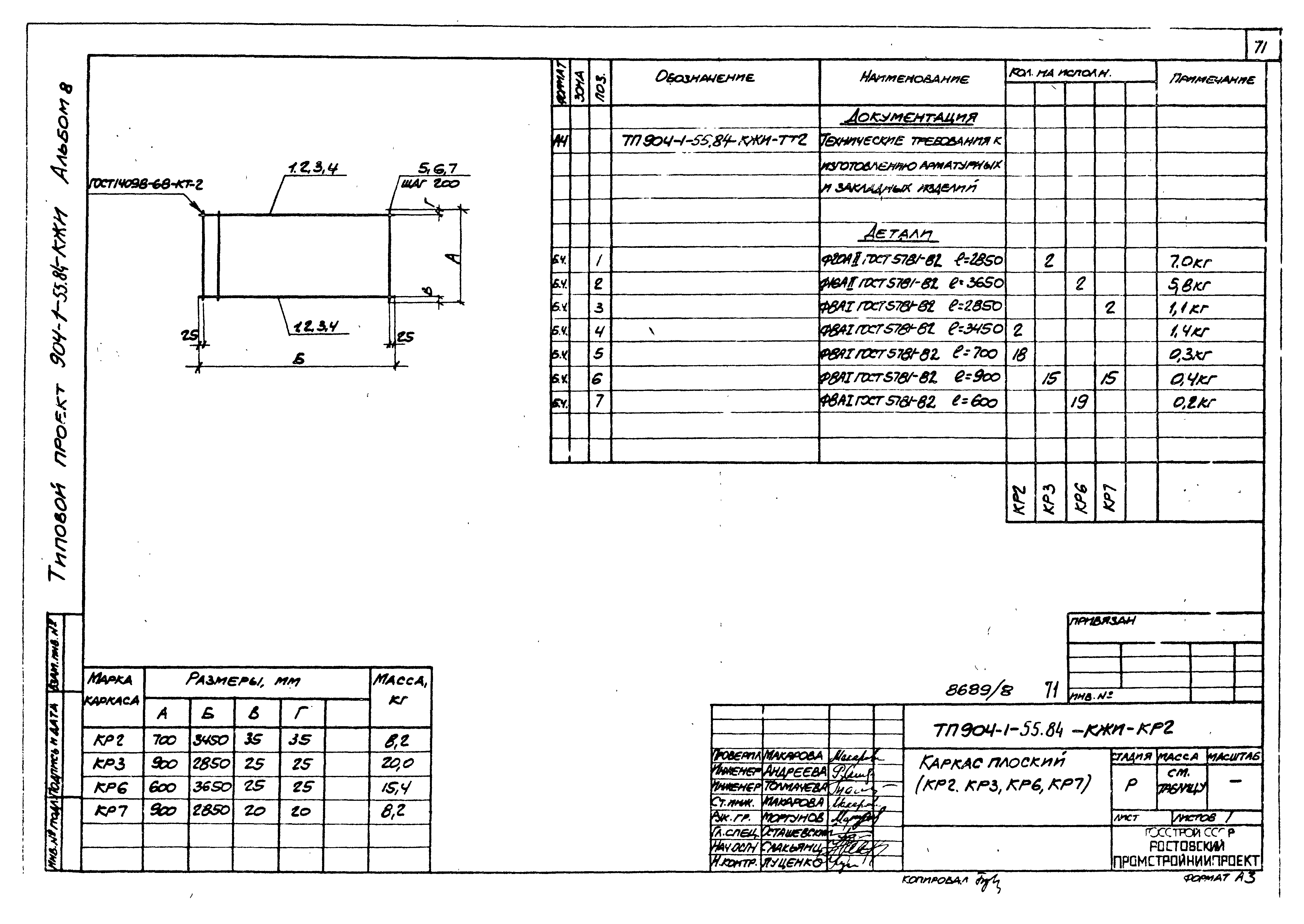 Типовой проект 904-1-55.84