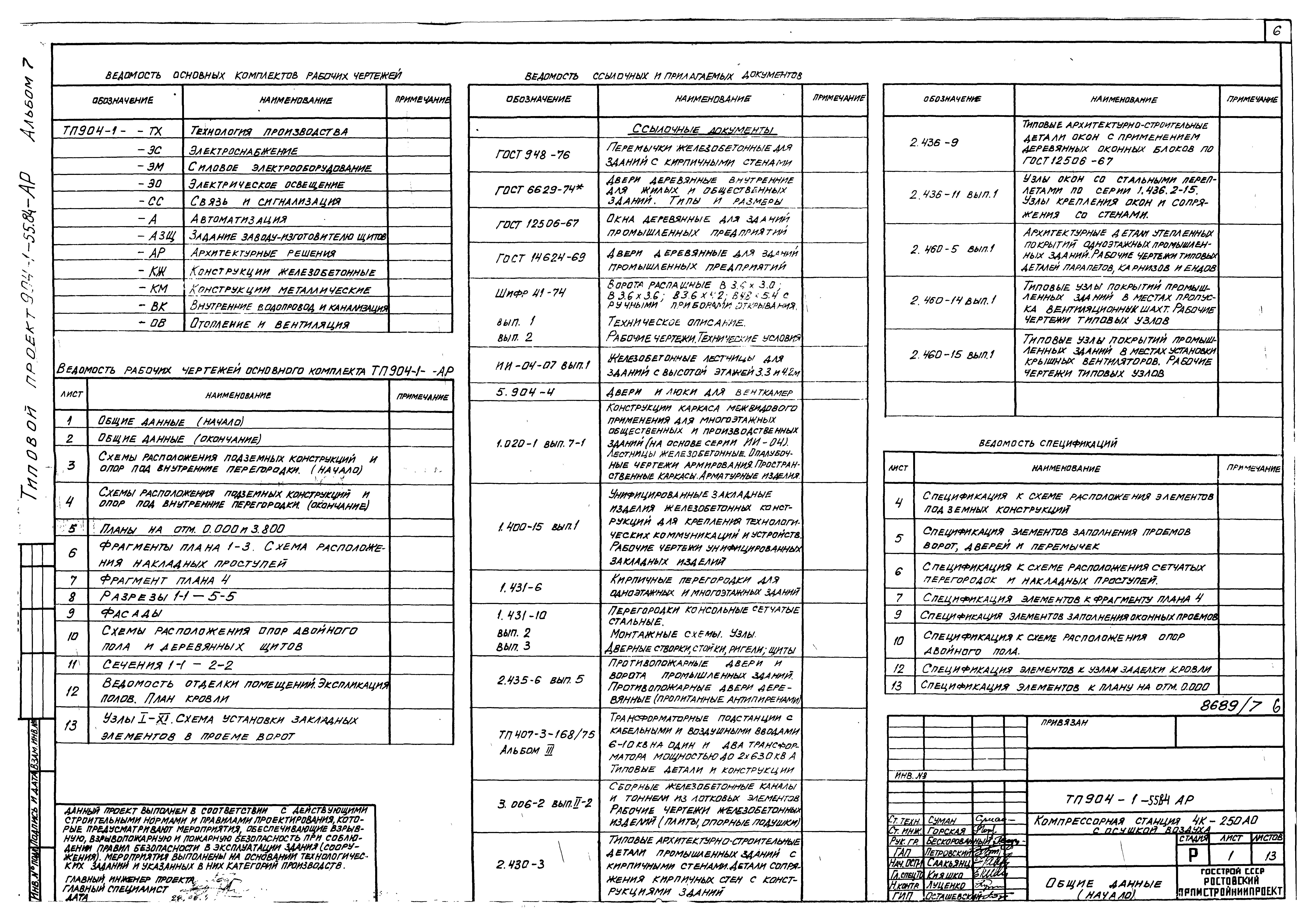Типовой проект 904-1-55.84