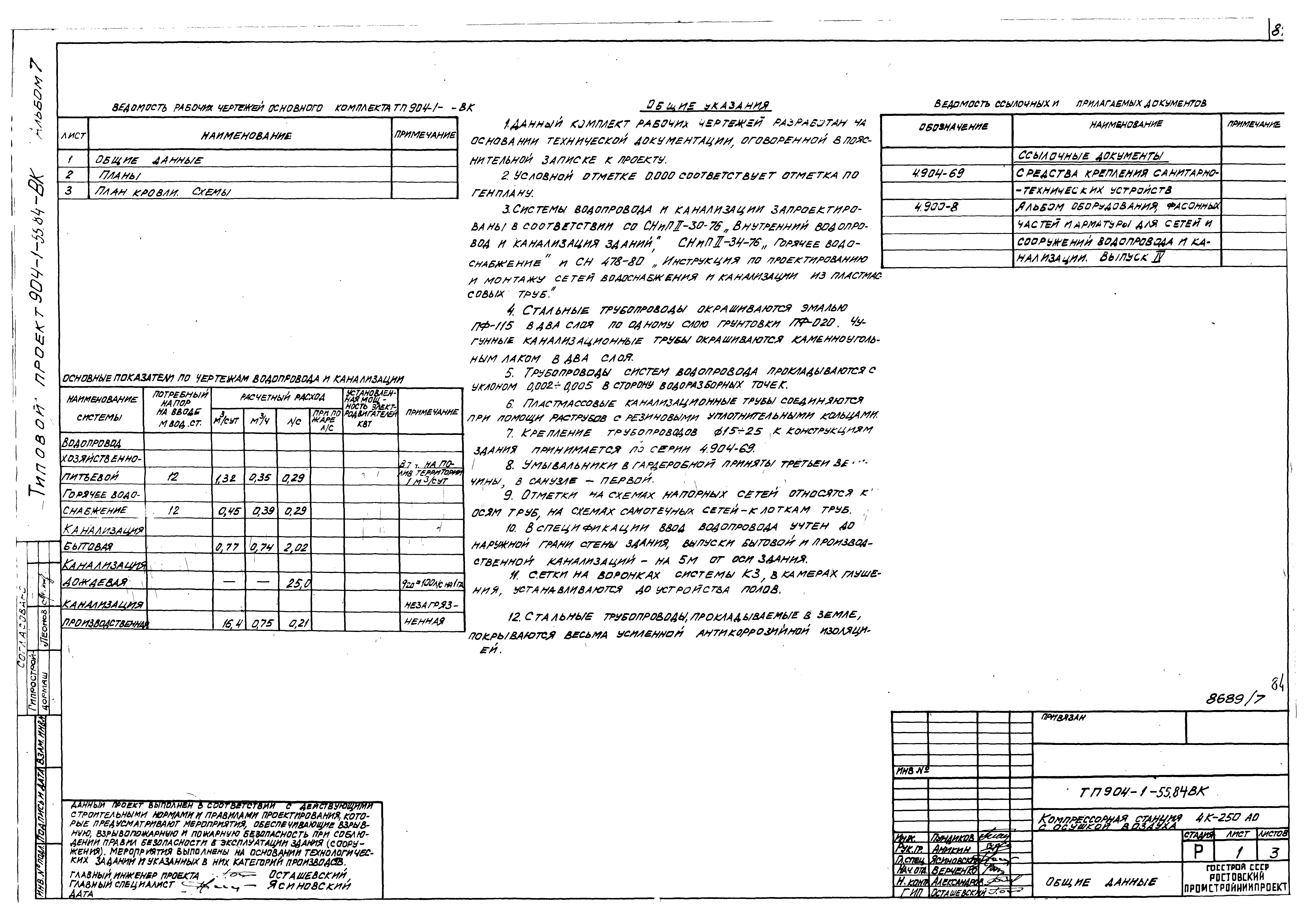 Типовой проект 904-1-55.84