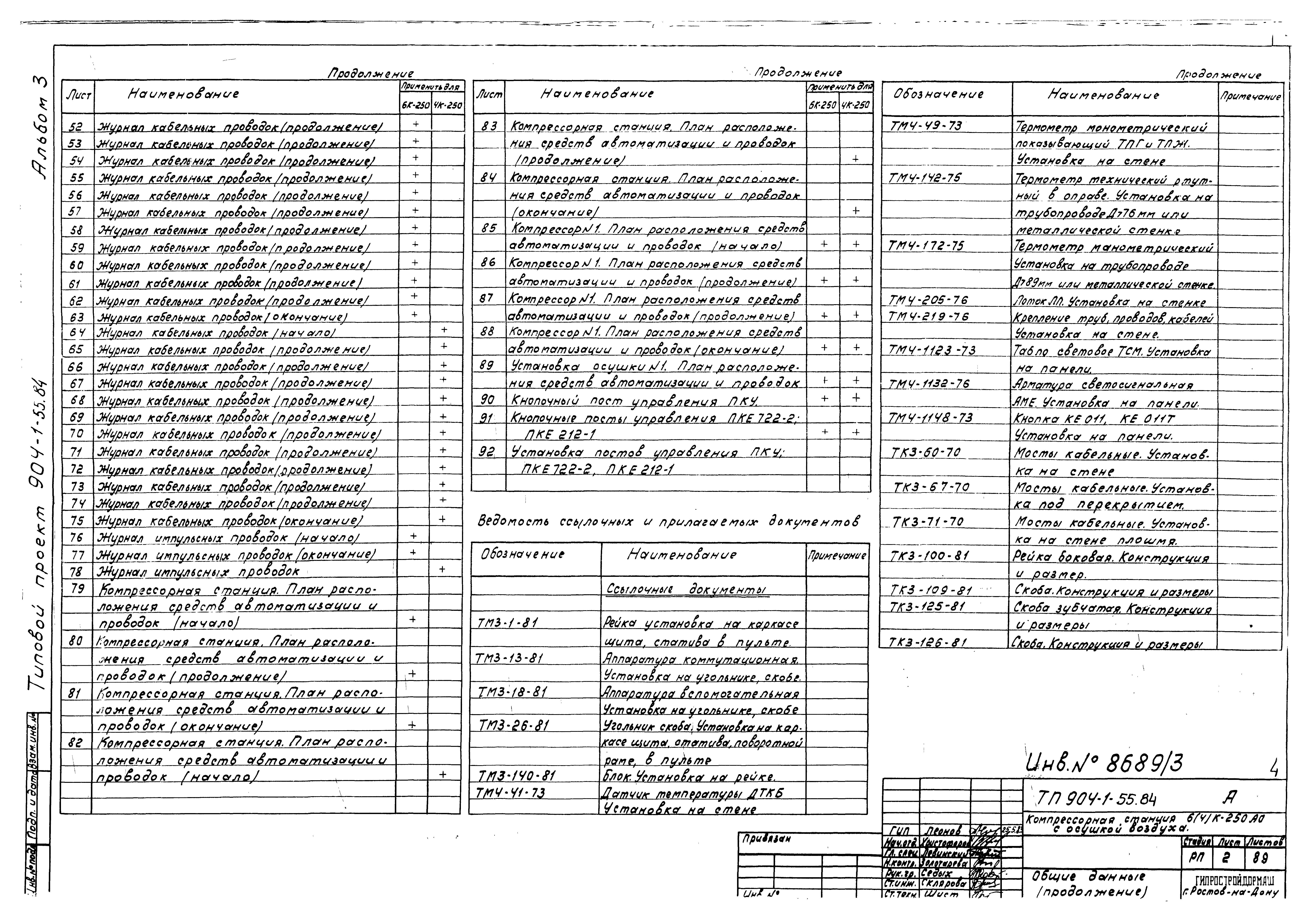 Типовой проект 904-1-55.84