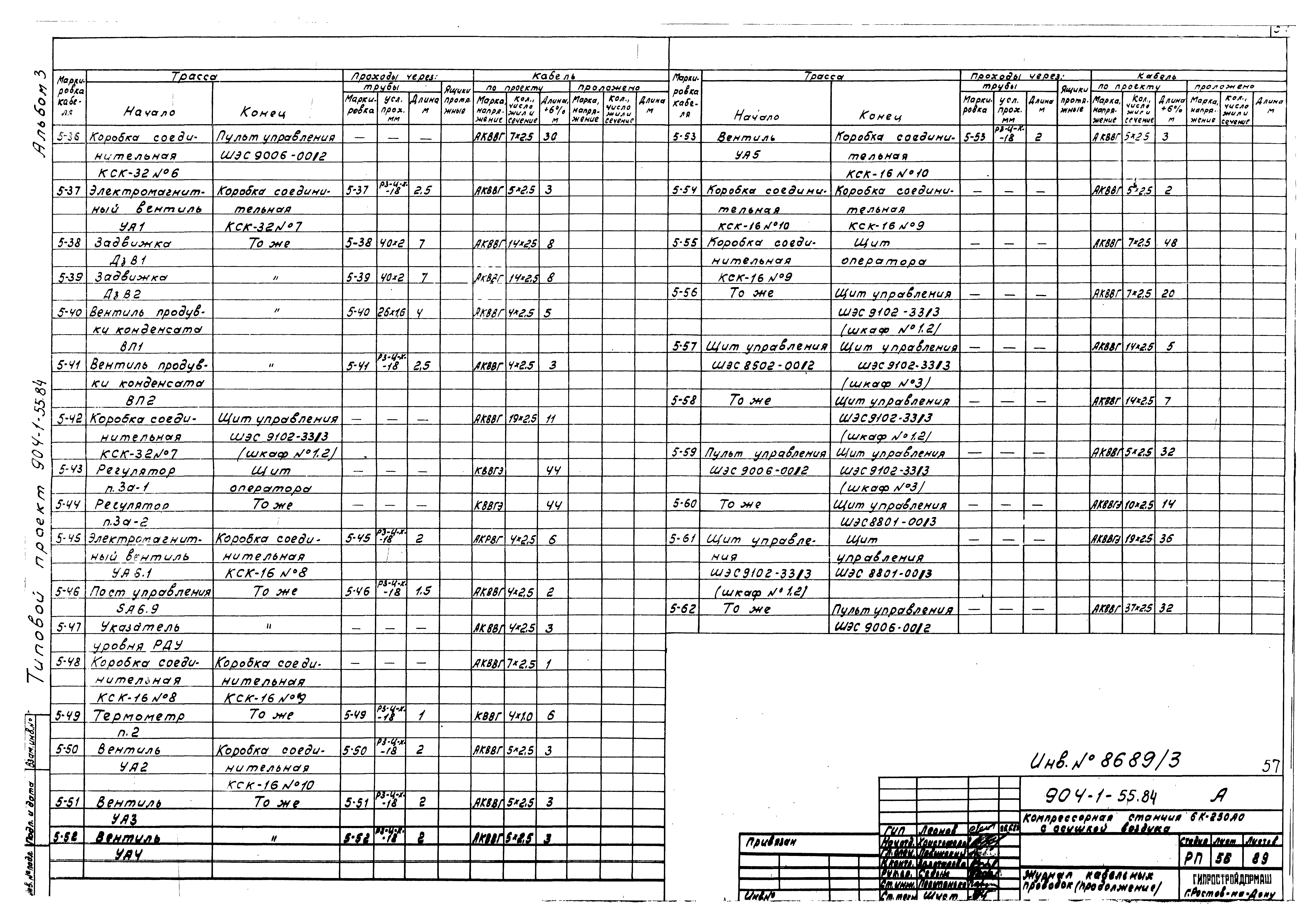 Типовой проект 904-1-55.84