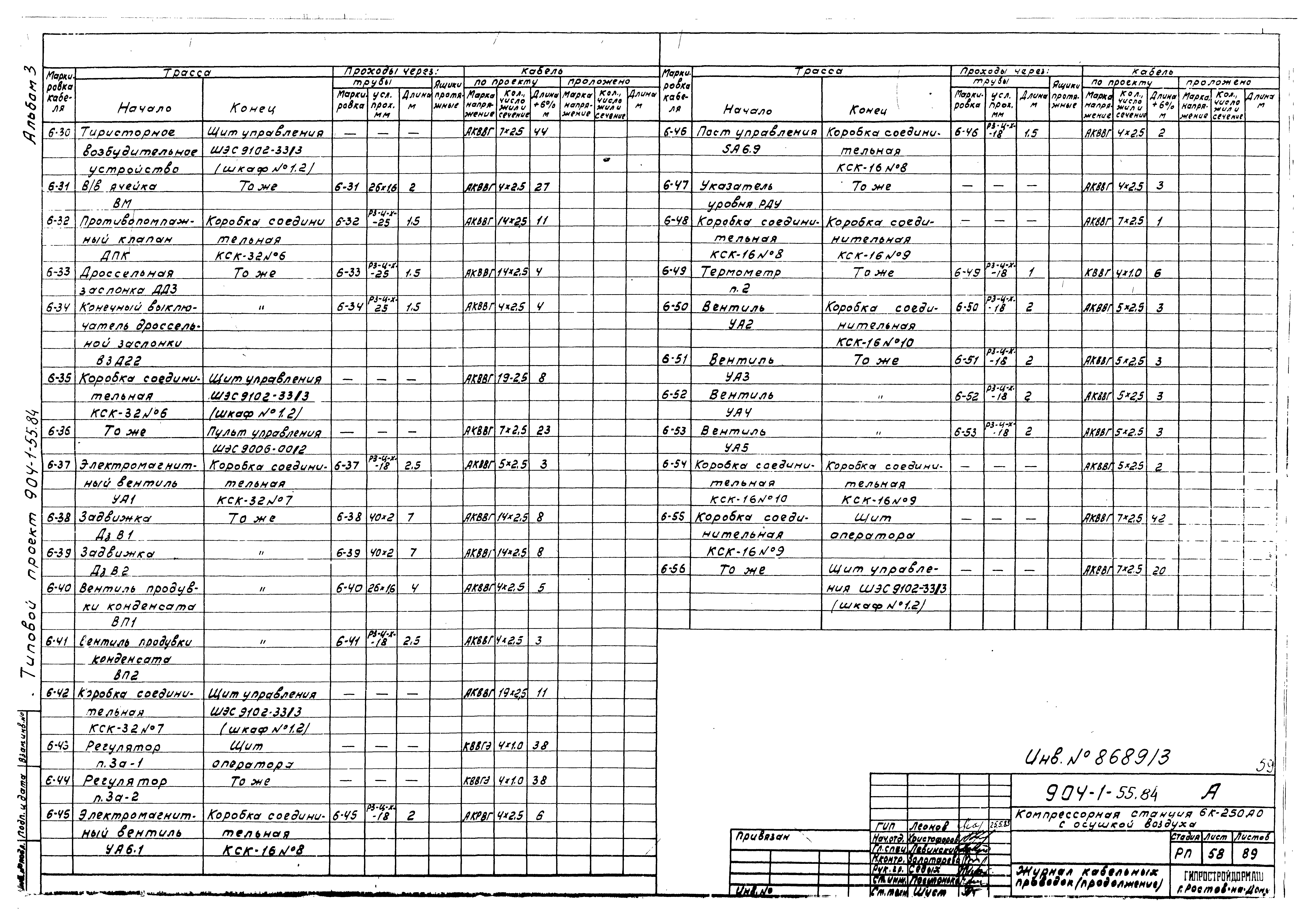 Типовой проект 904-1-55.84