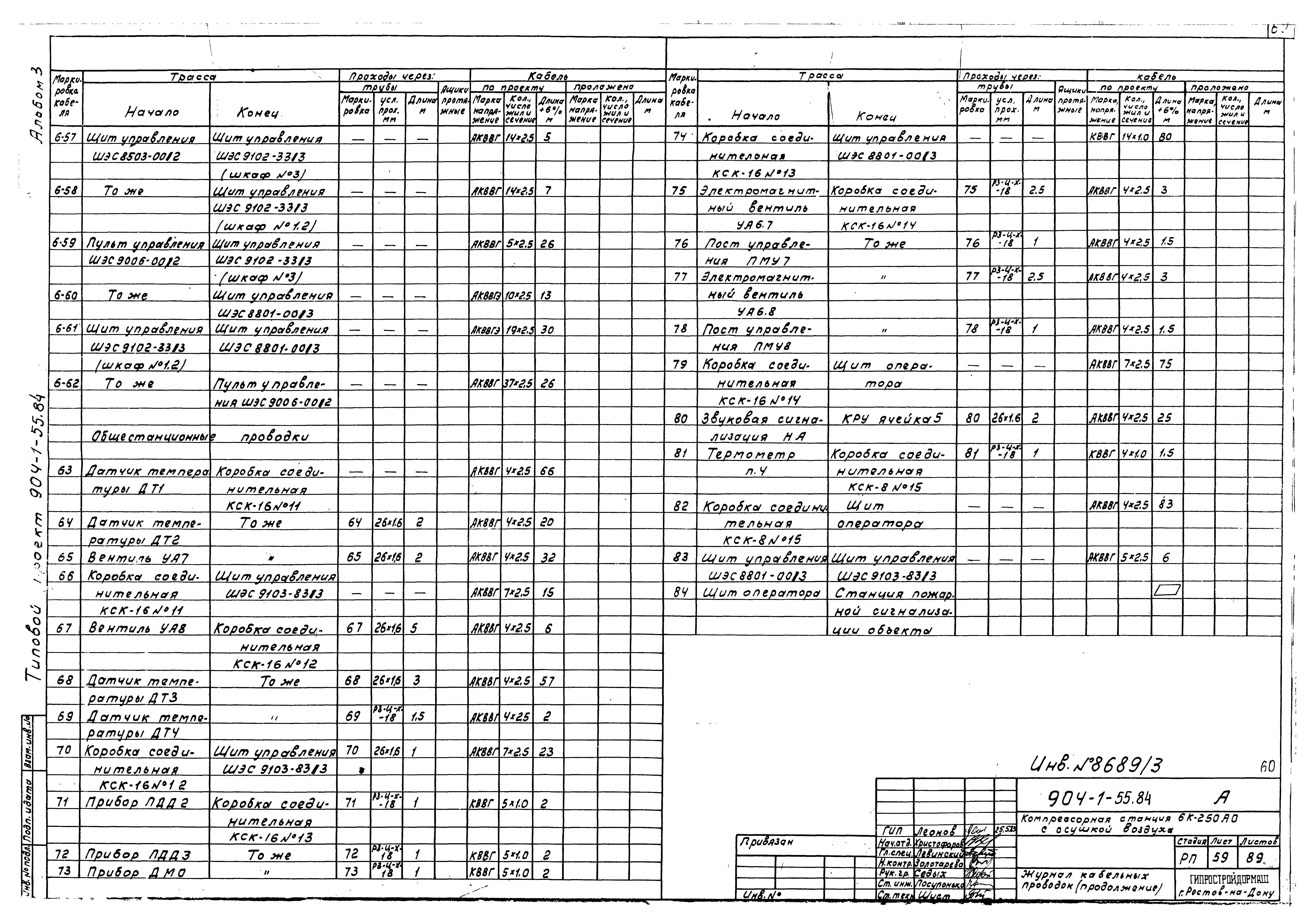 Типовой проект 904-1-55.84