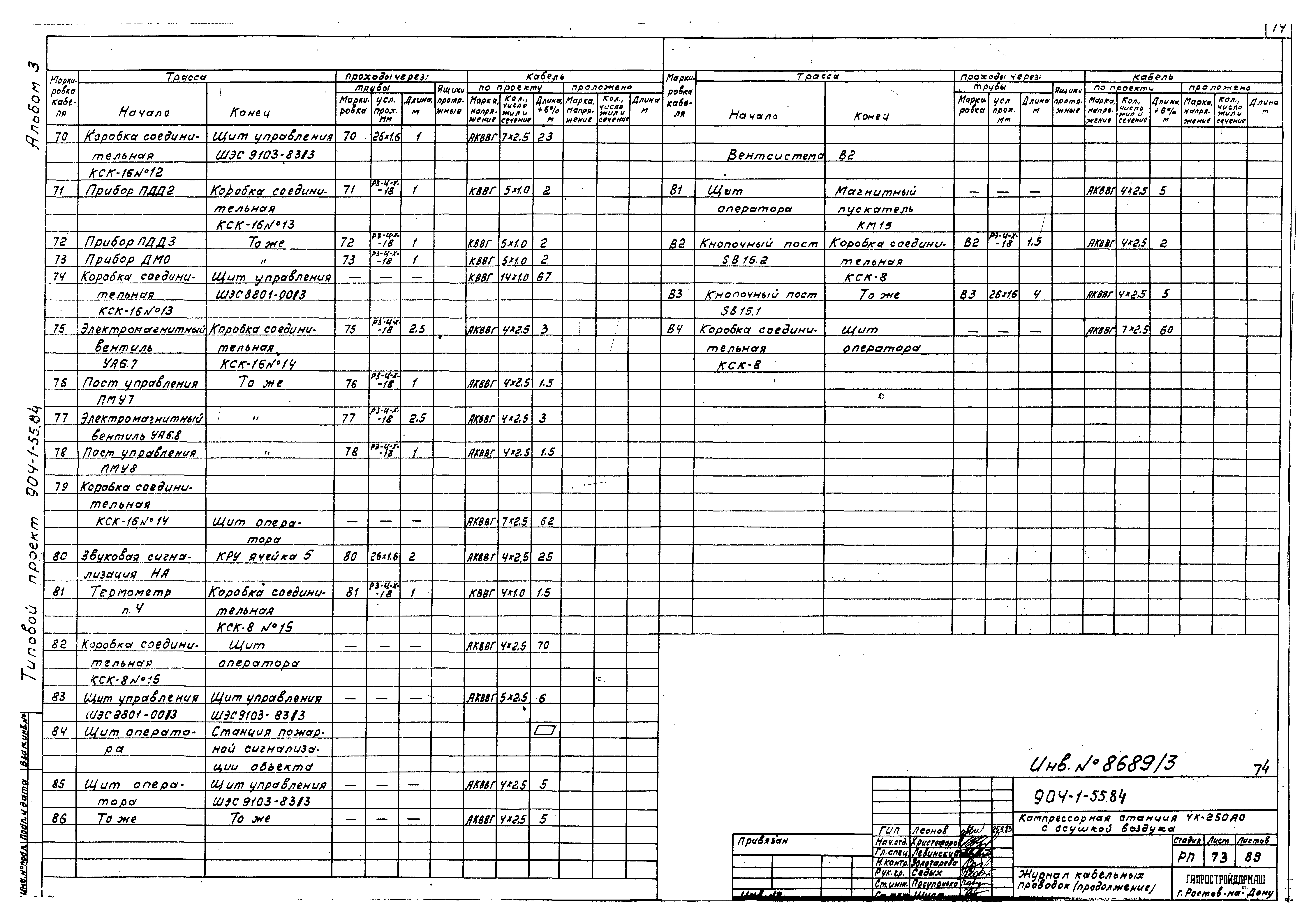 Типовой проект 904-1-55.84