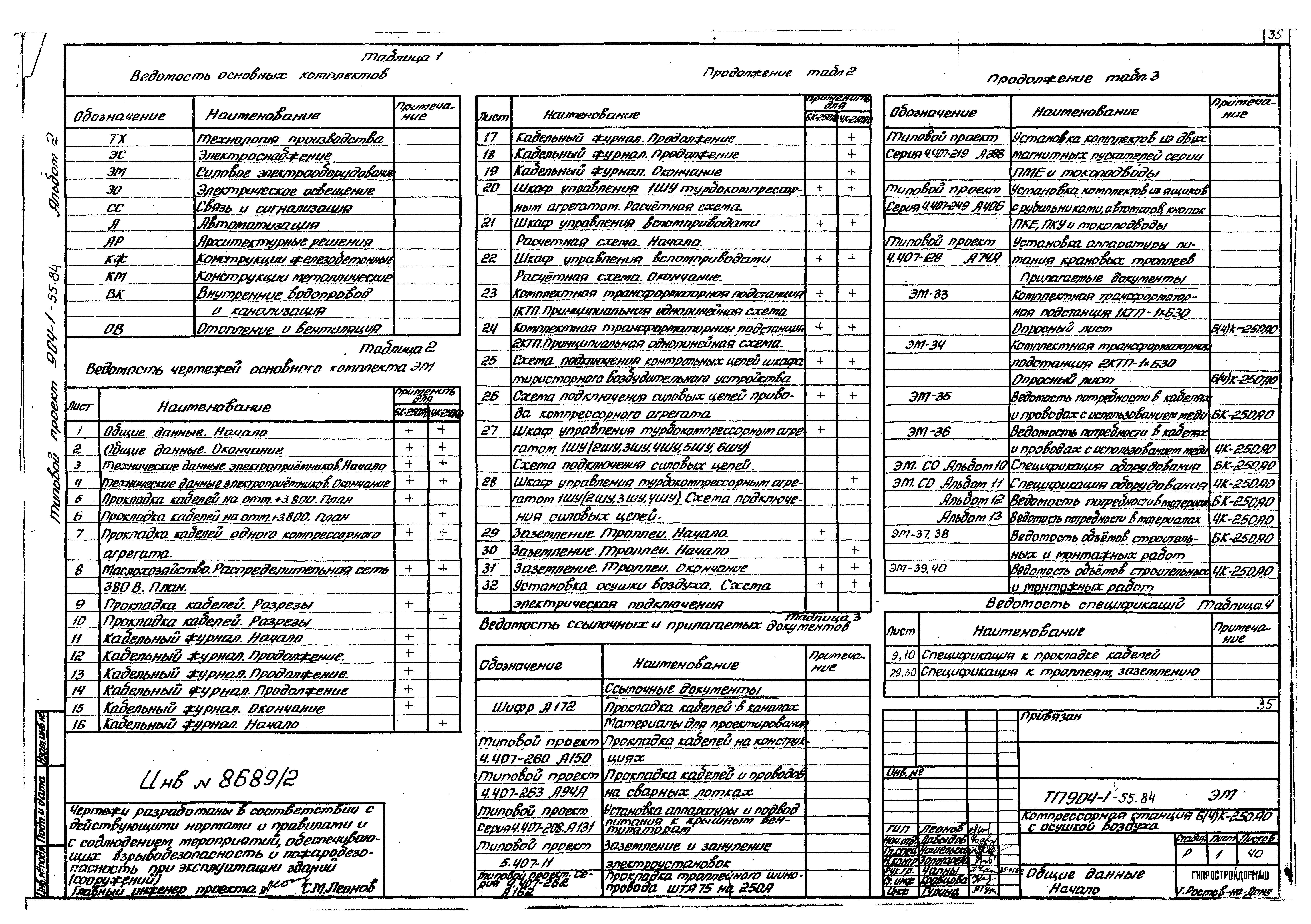 Типовой проект 904-1-55.84