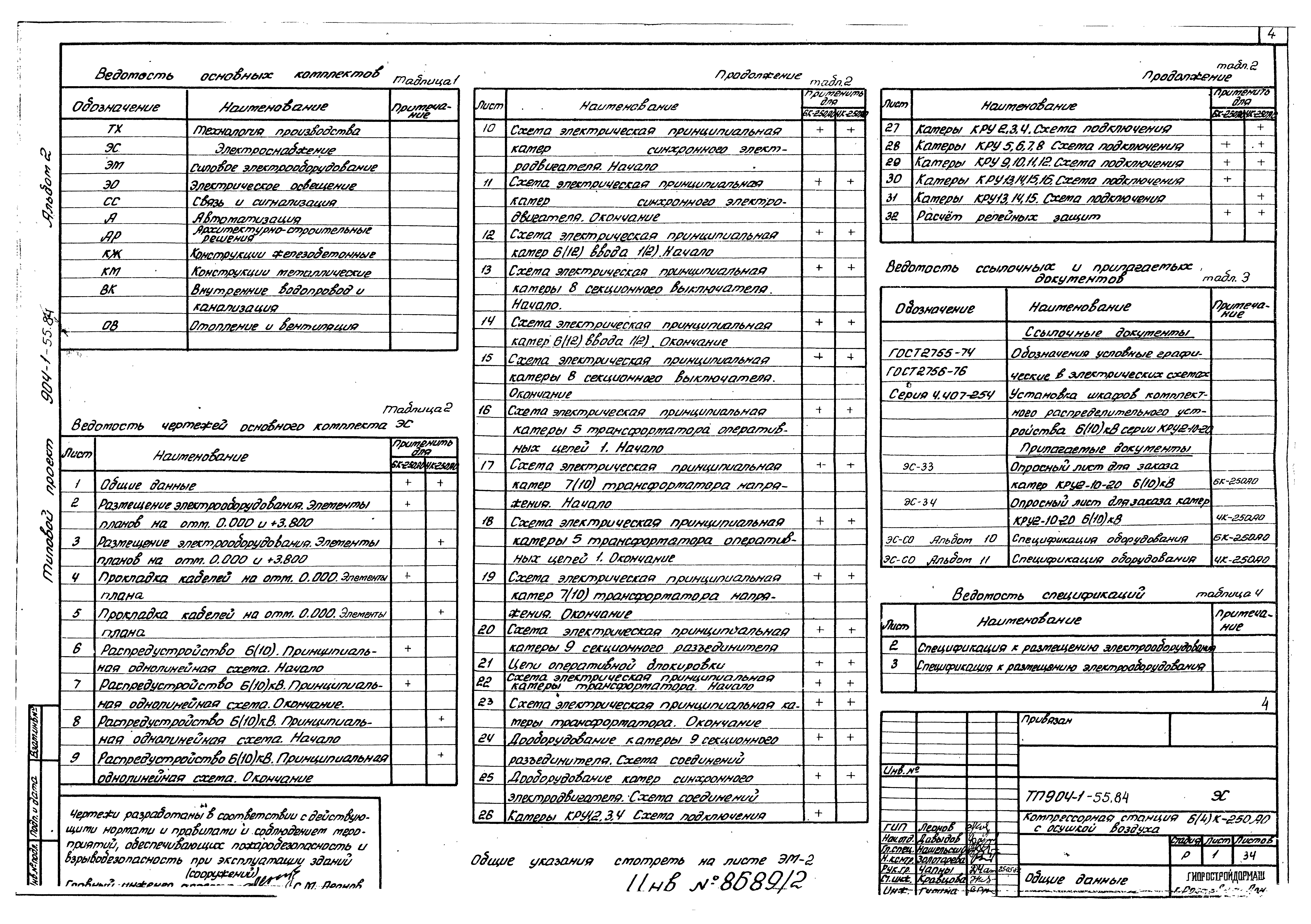 Типовой проект 904-1-55.84