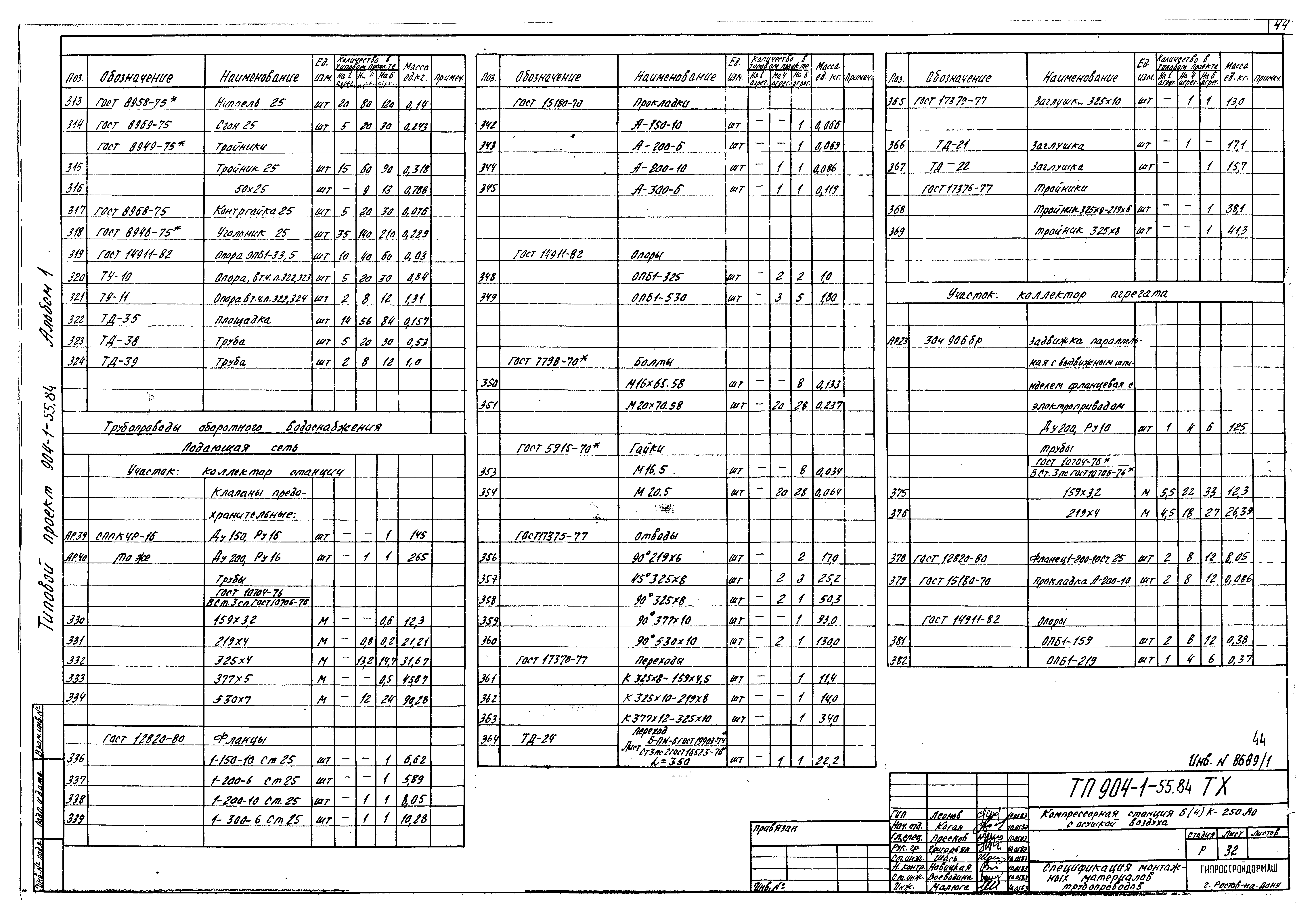Типовой проект 904-1-55.84
