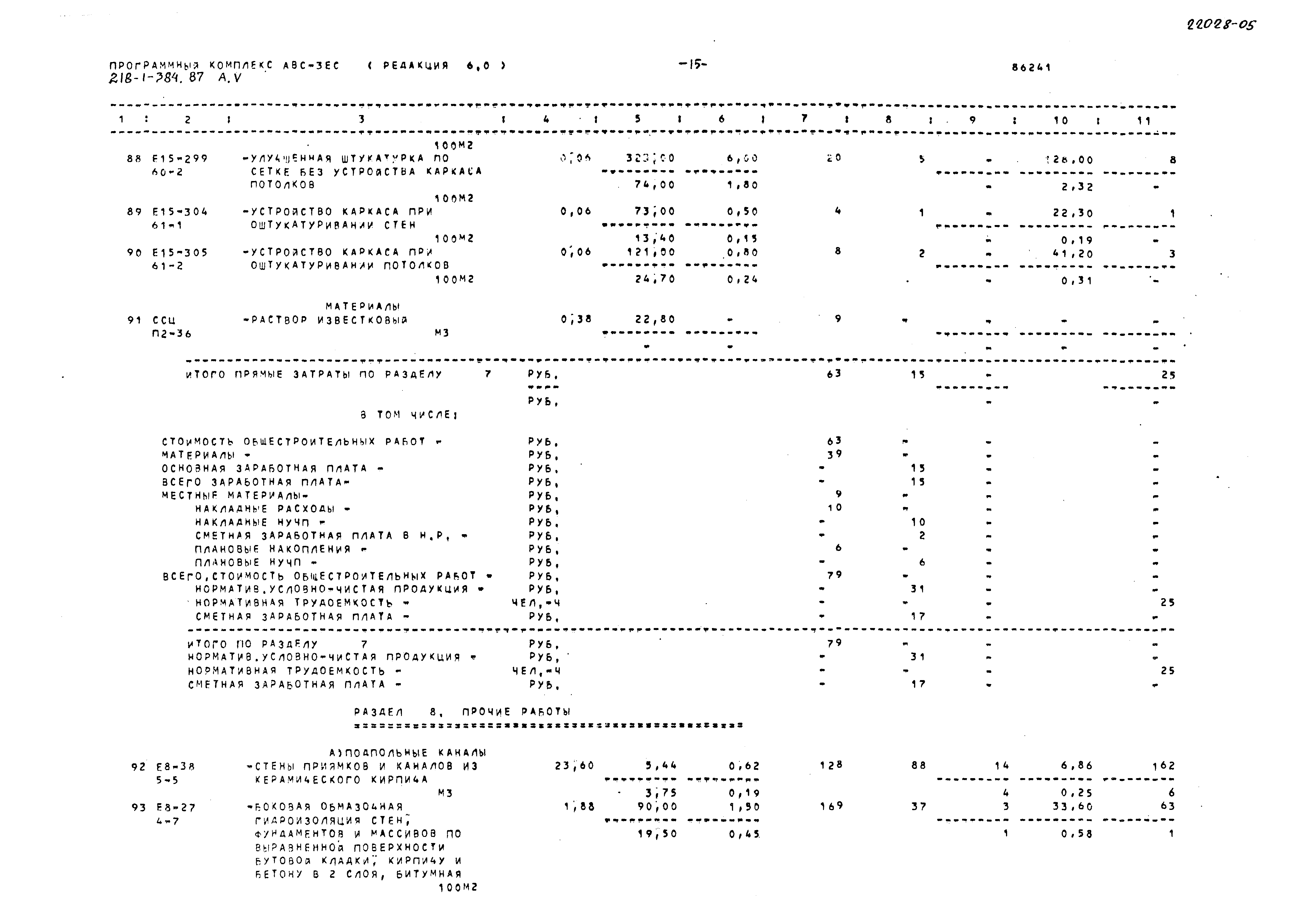 Типовой проект 218-1-384.87