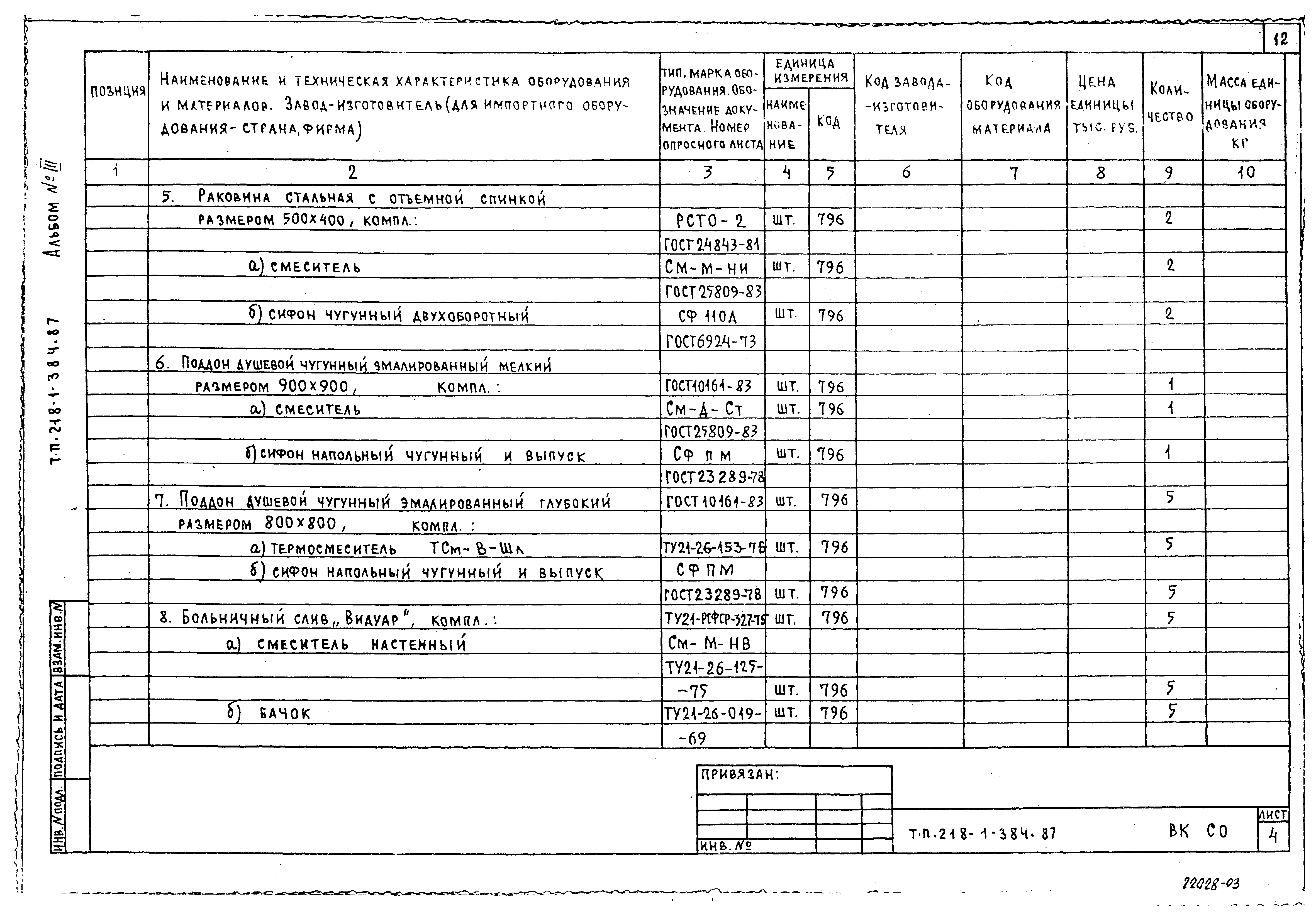 Типовой проект 218-1-384.87