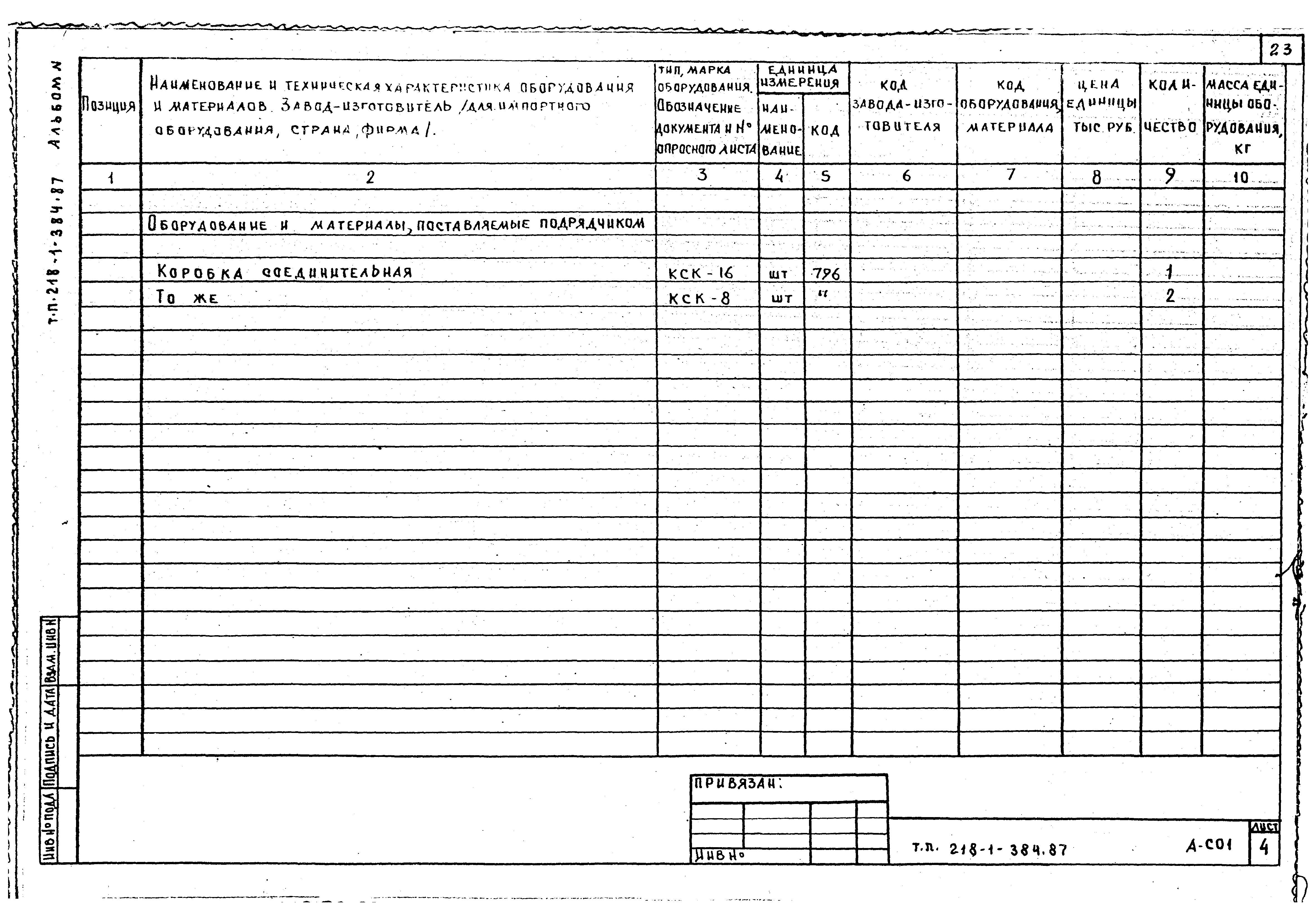 Типовой проект 218-1-384.87