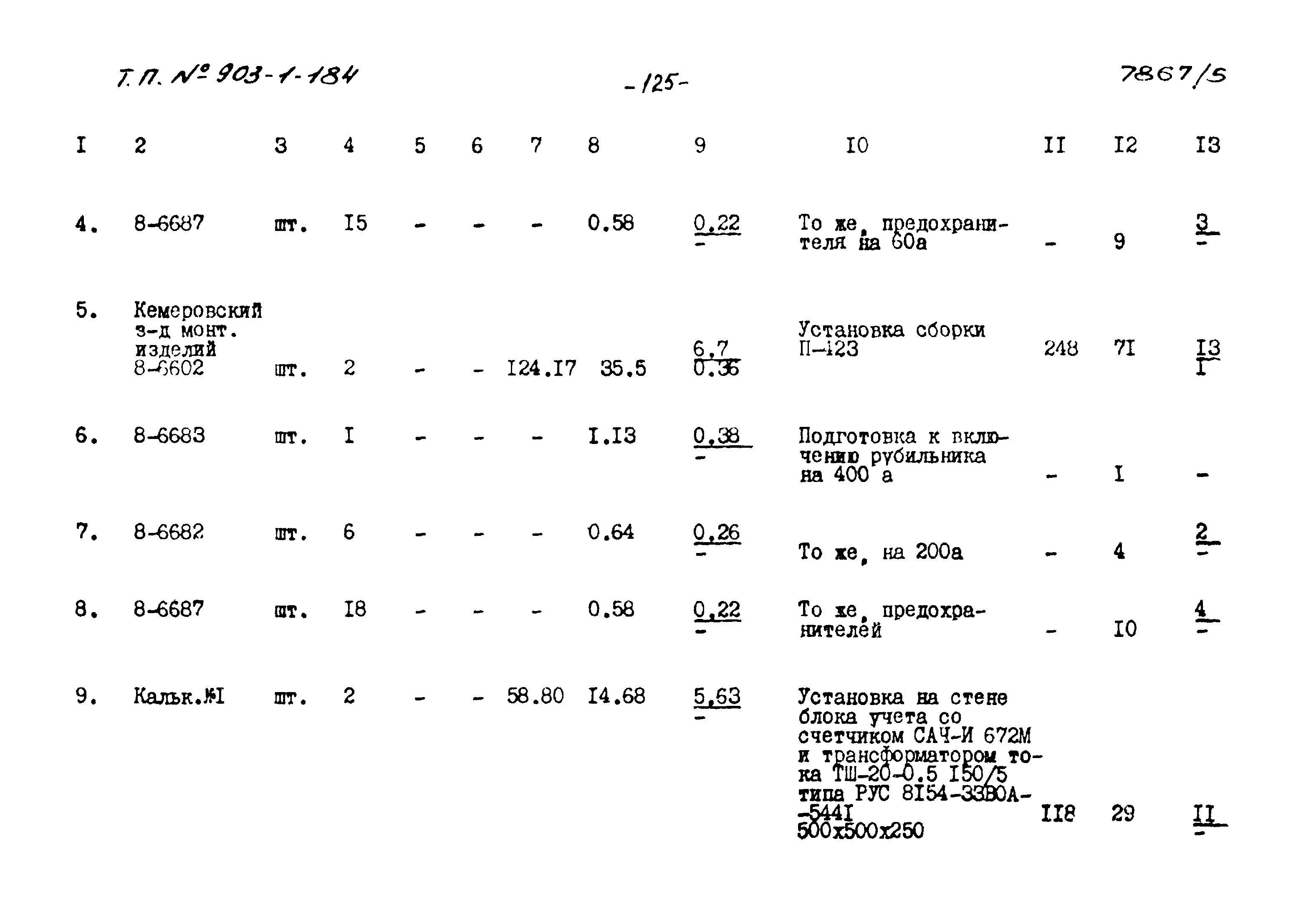 Типовой проект 903-1-184