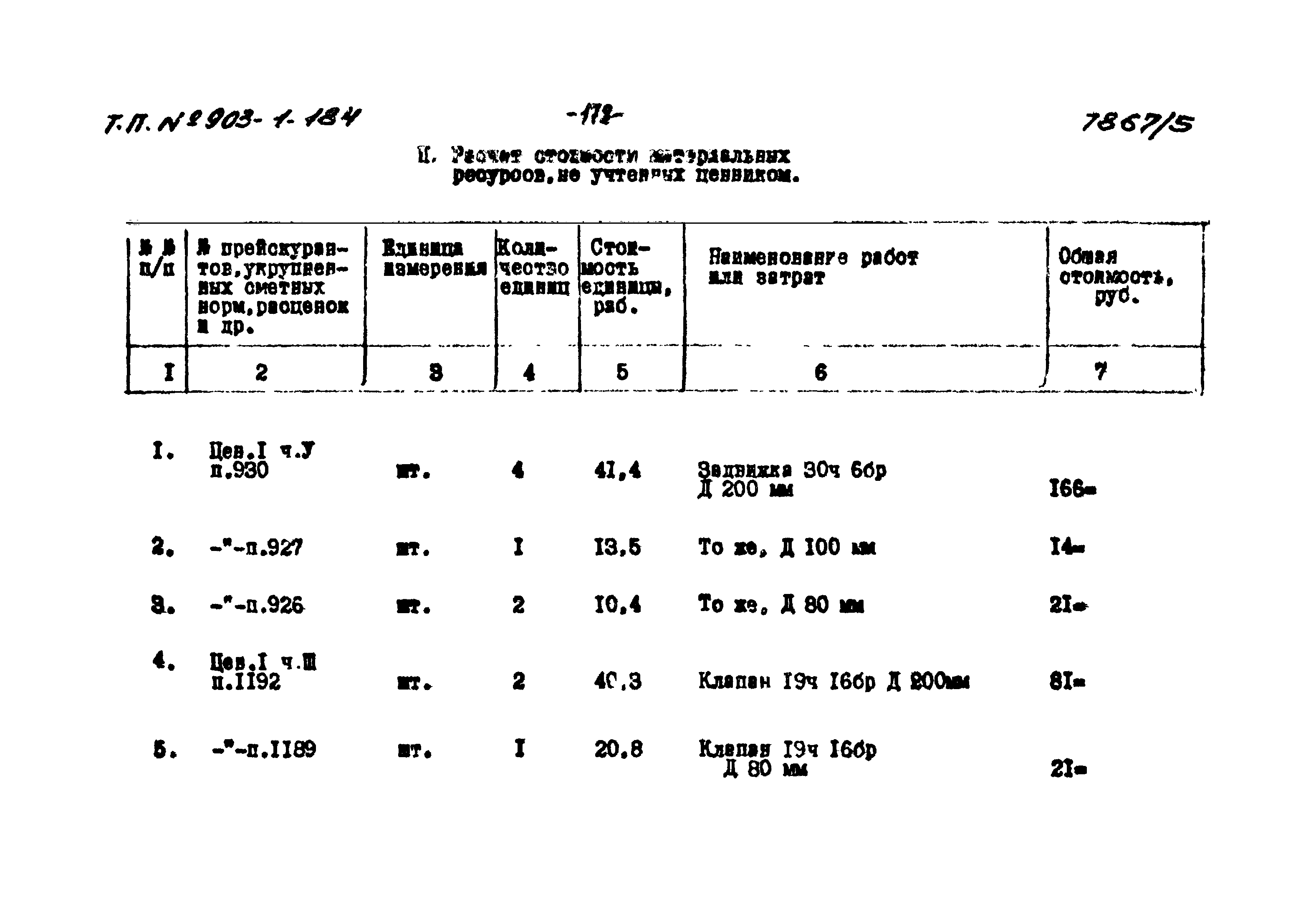 Типовой проект 903-1-184