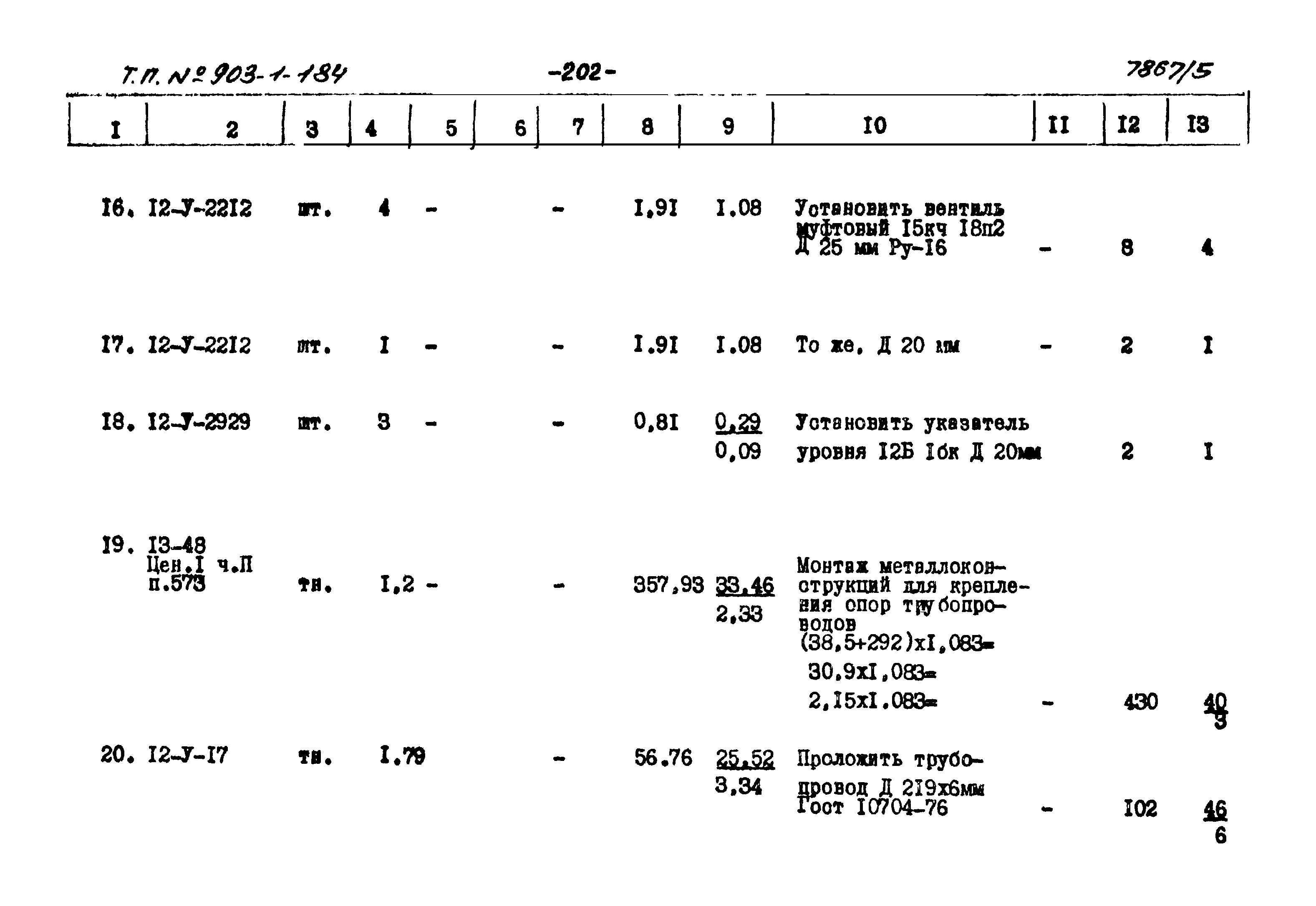 Типовой проект 903-1-184