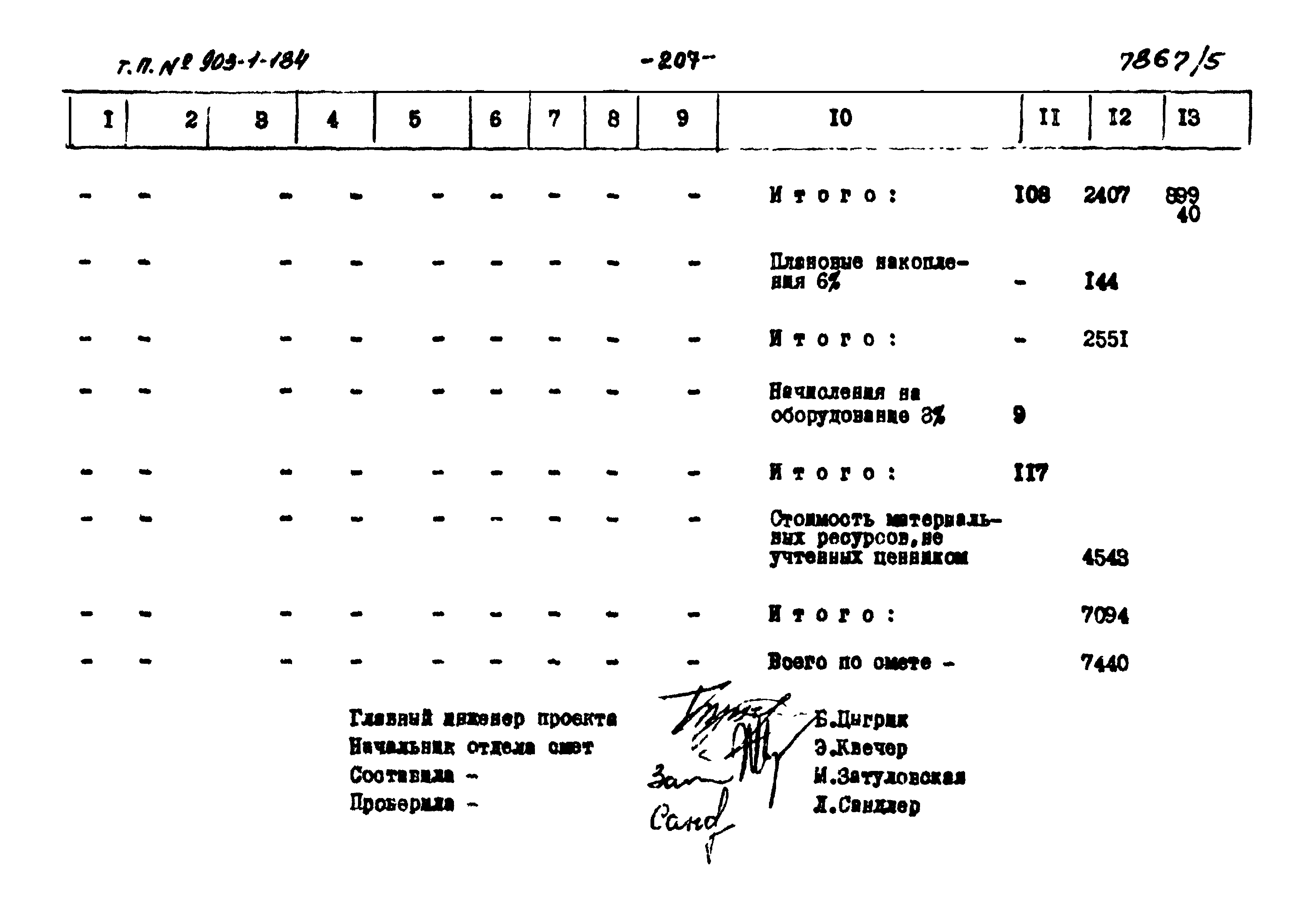 Типовой проект 903-1-184