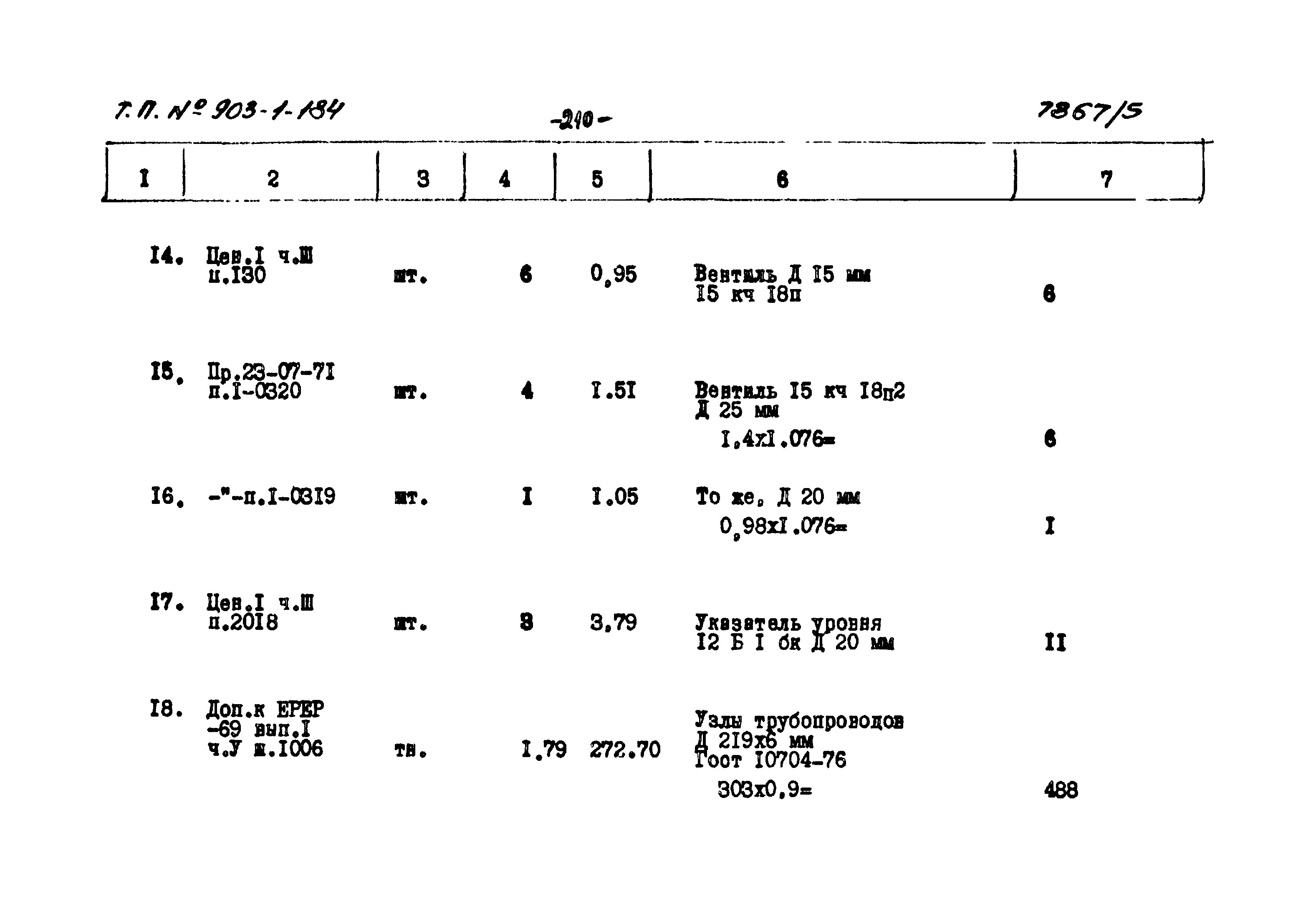 Типовой проект 903-1-184
