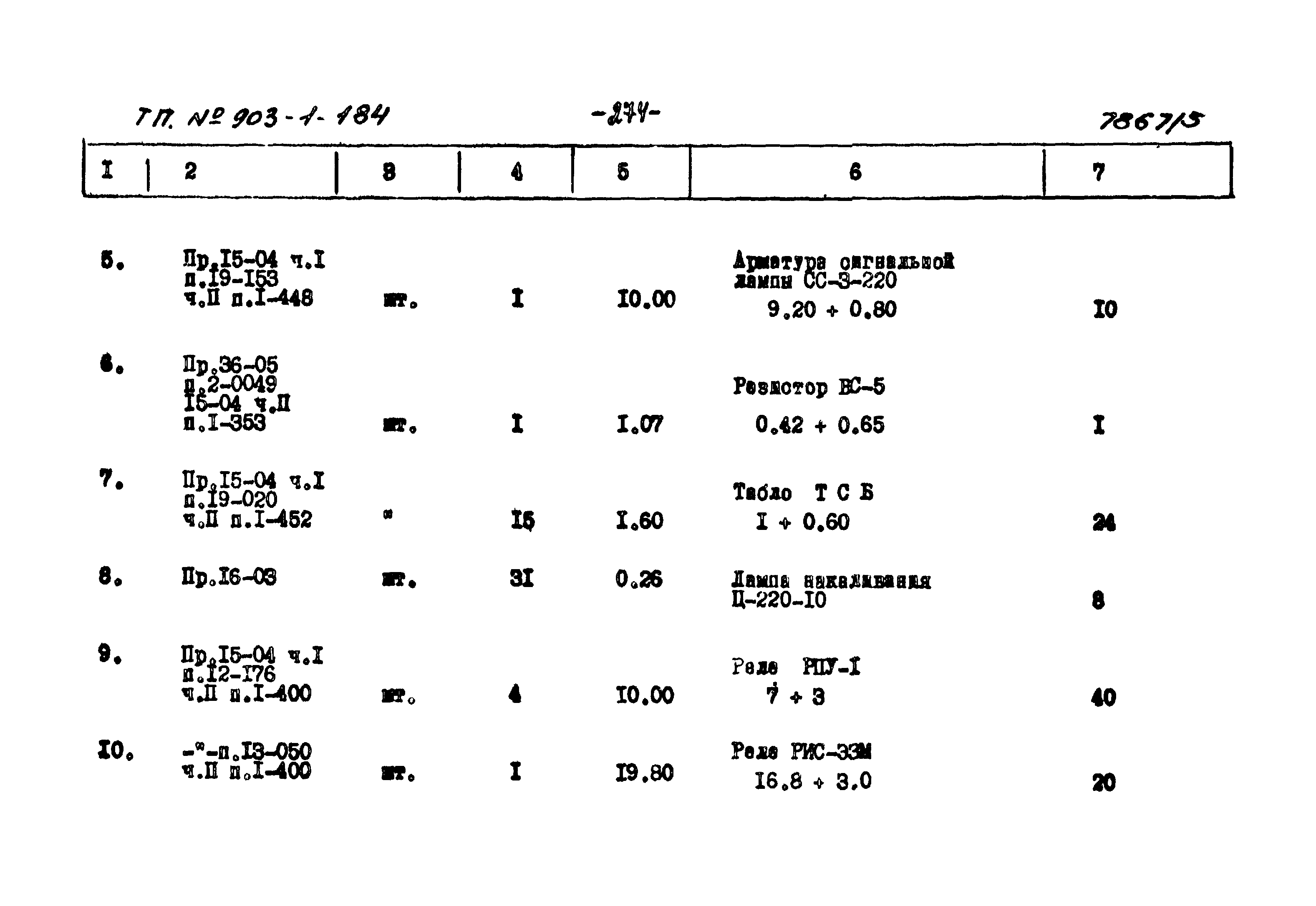 Типовой проект 903-1-184