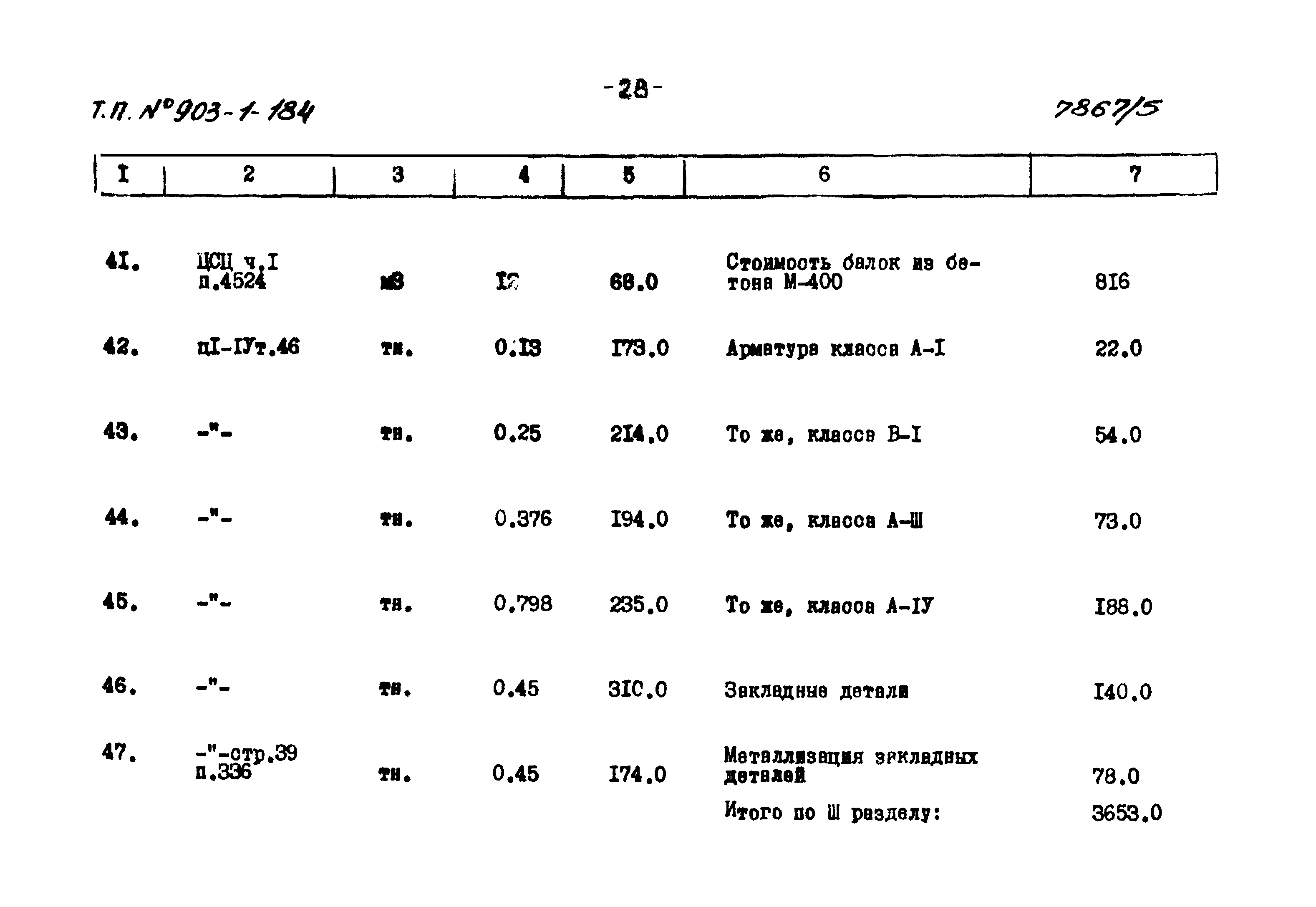 Типовой проект 903-1-184
