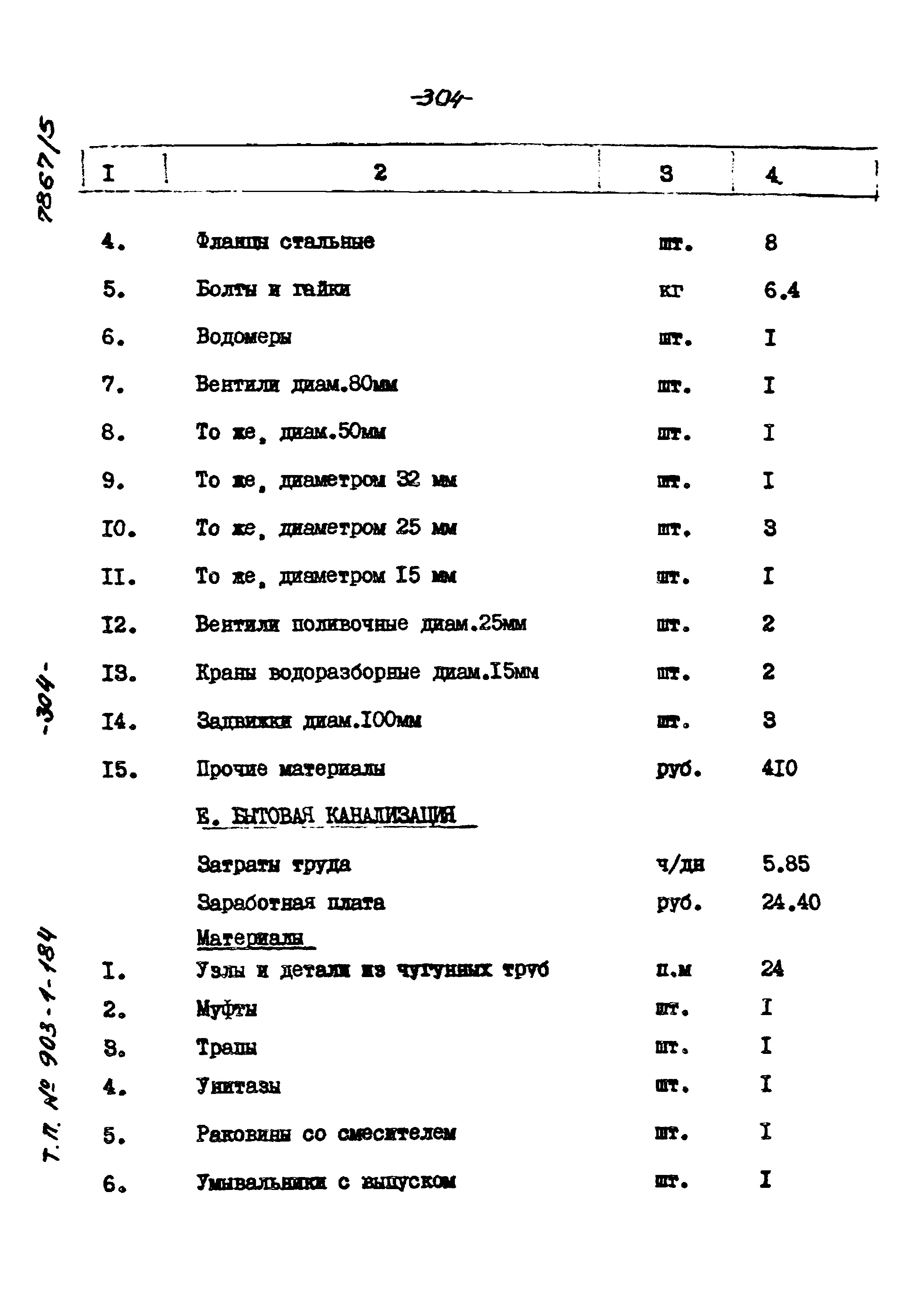 Типовой проект 903-1-184