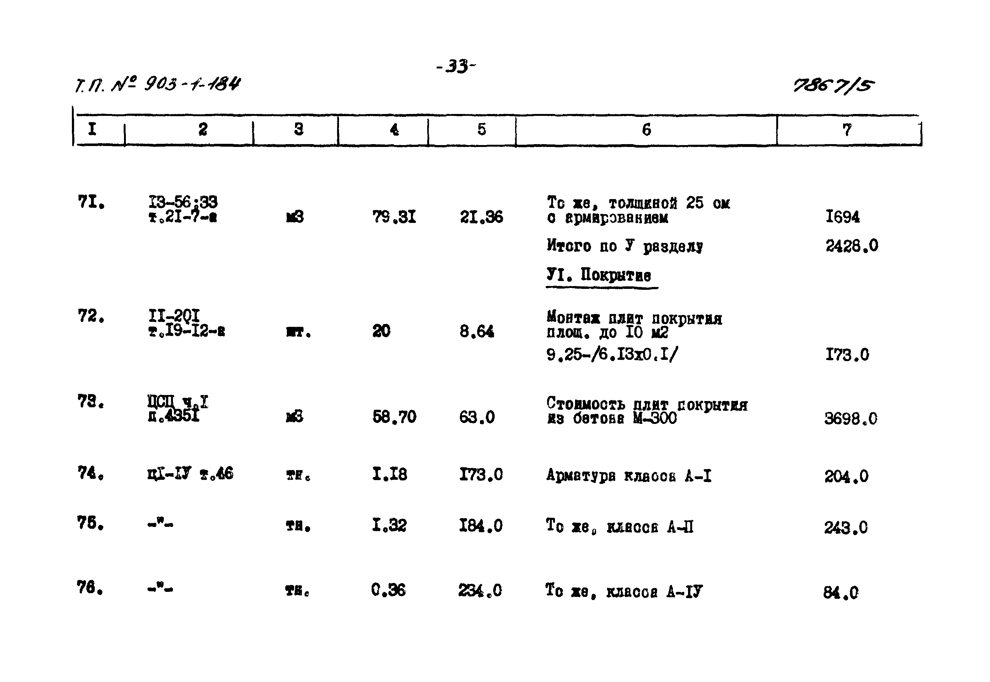 Типовой проект 903-1-184