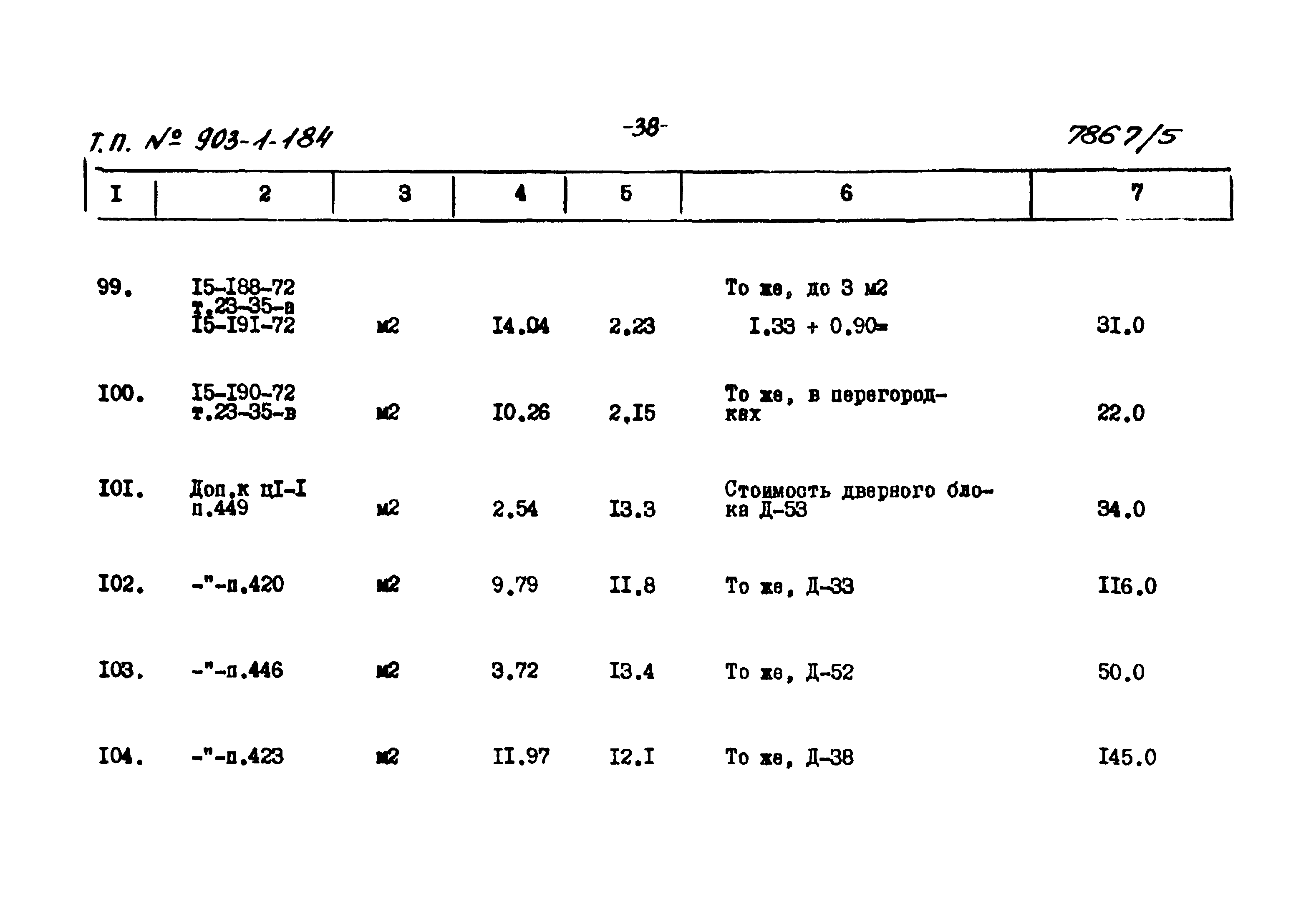Типовой проект 903-1-184