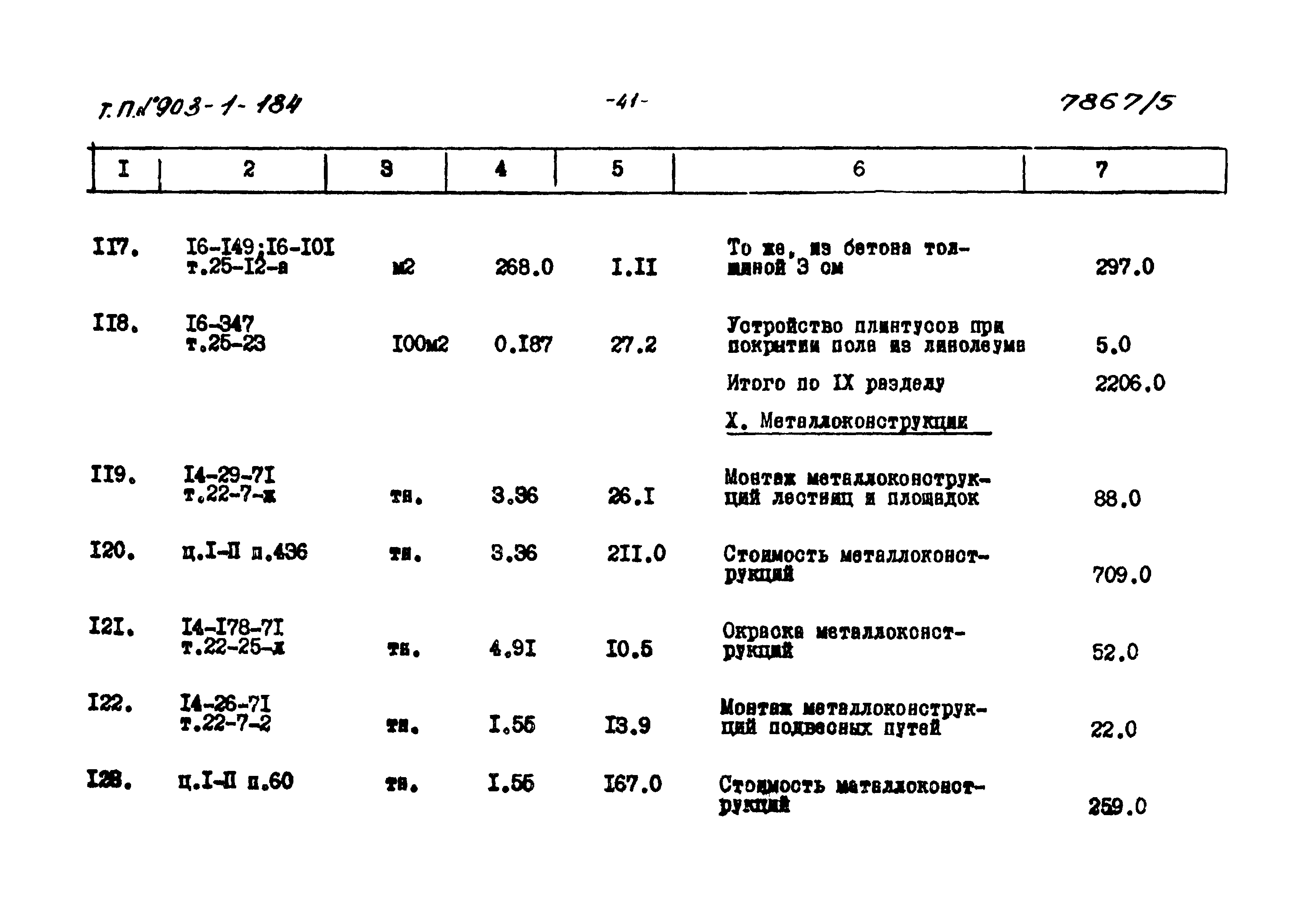 Типовой проект 903-1-184