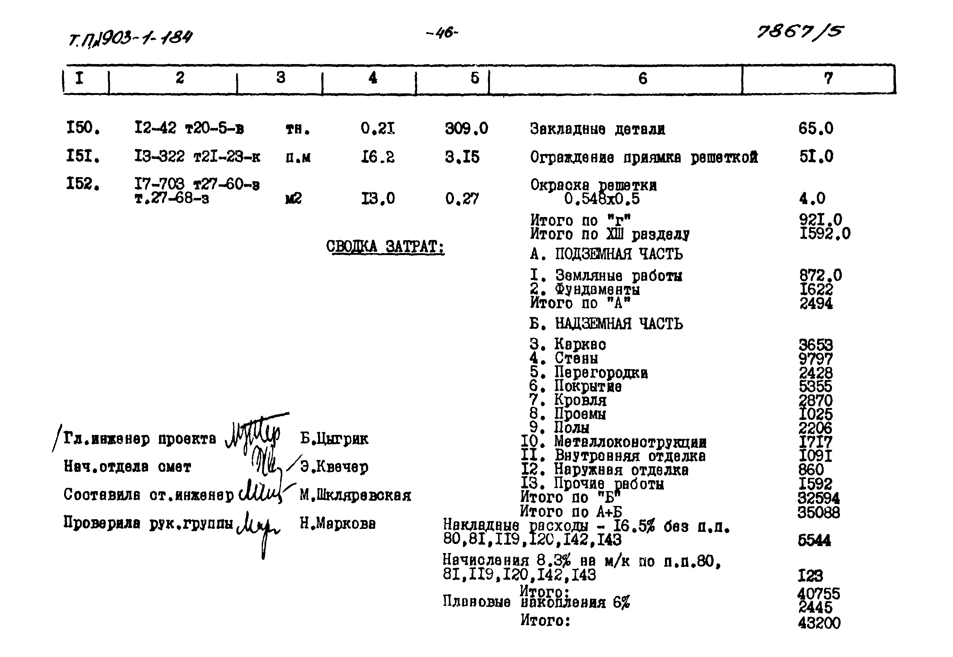 Типовой проект 903-1-184