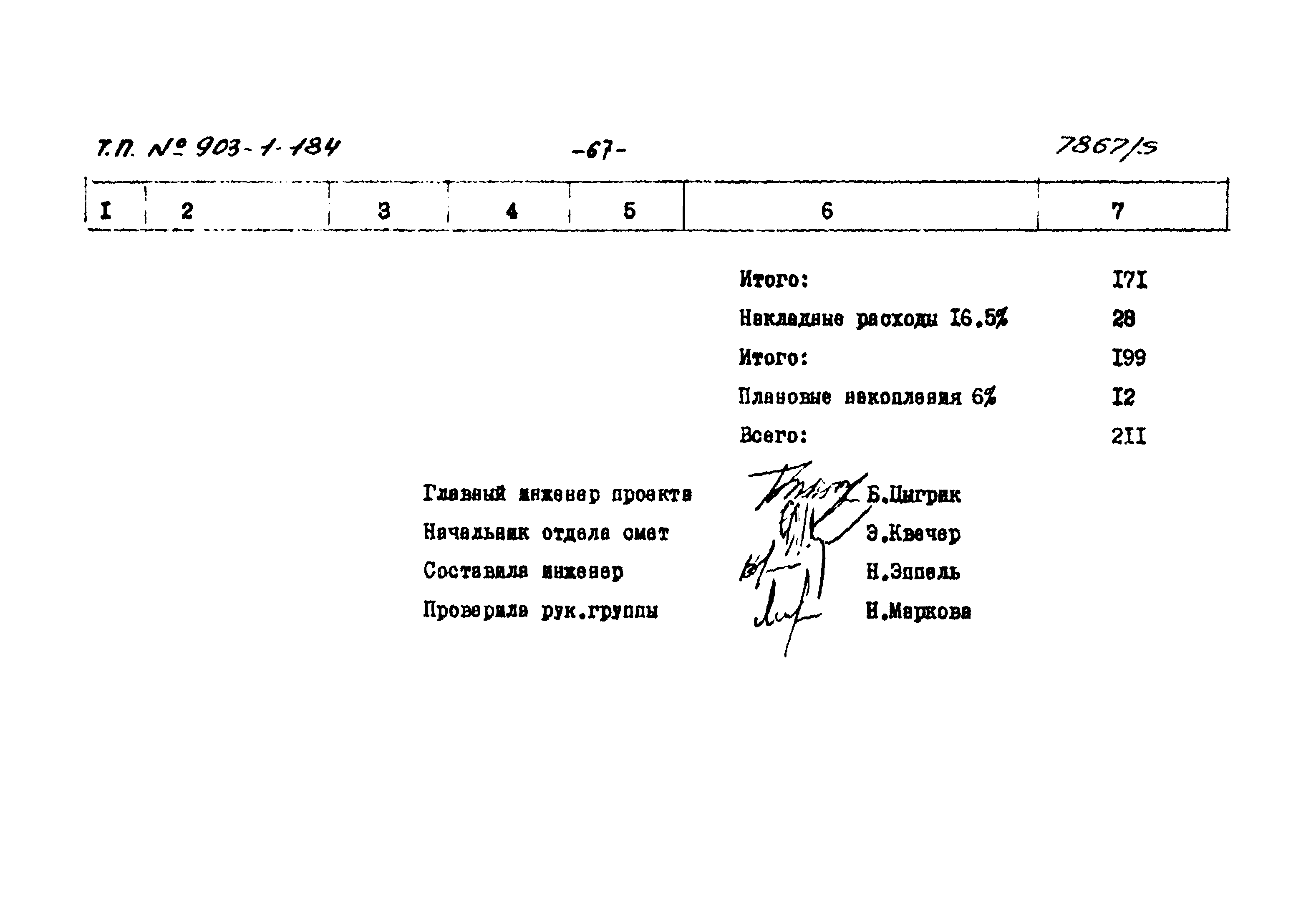 Типовой проект 903-1-184