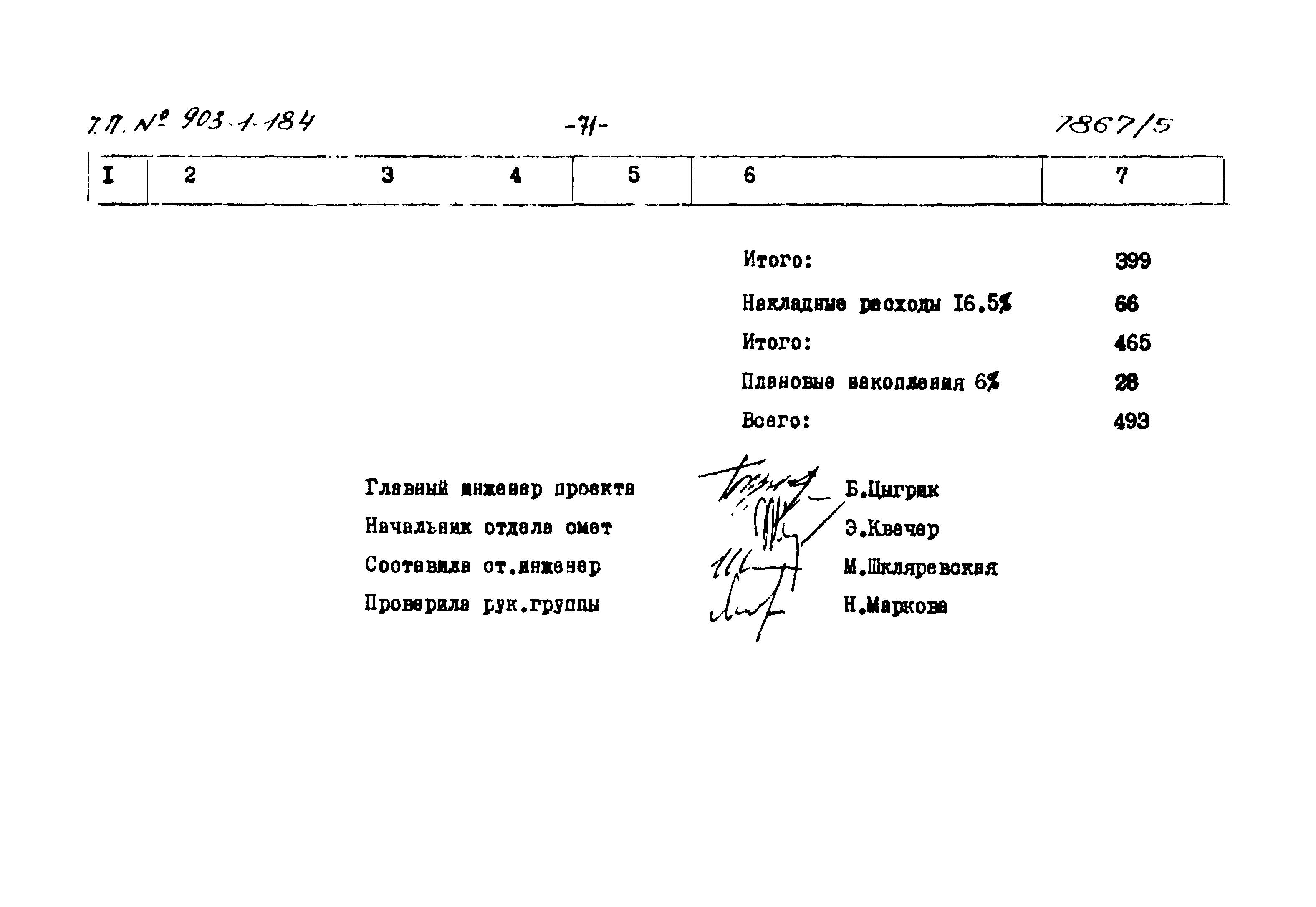 Типовой проект 903-1-184
