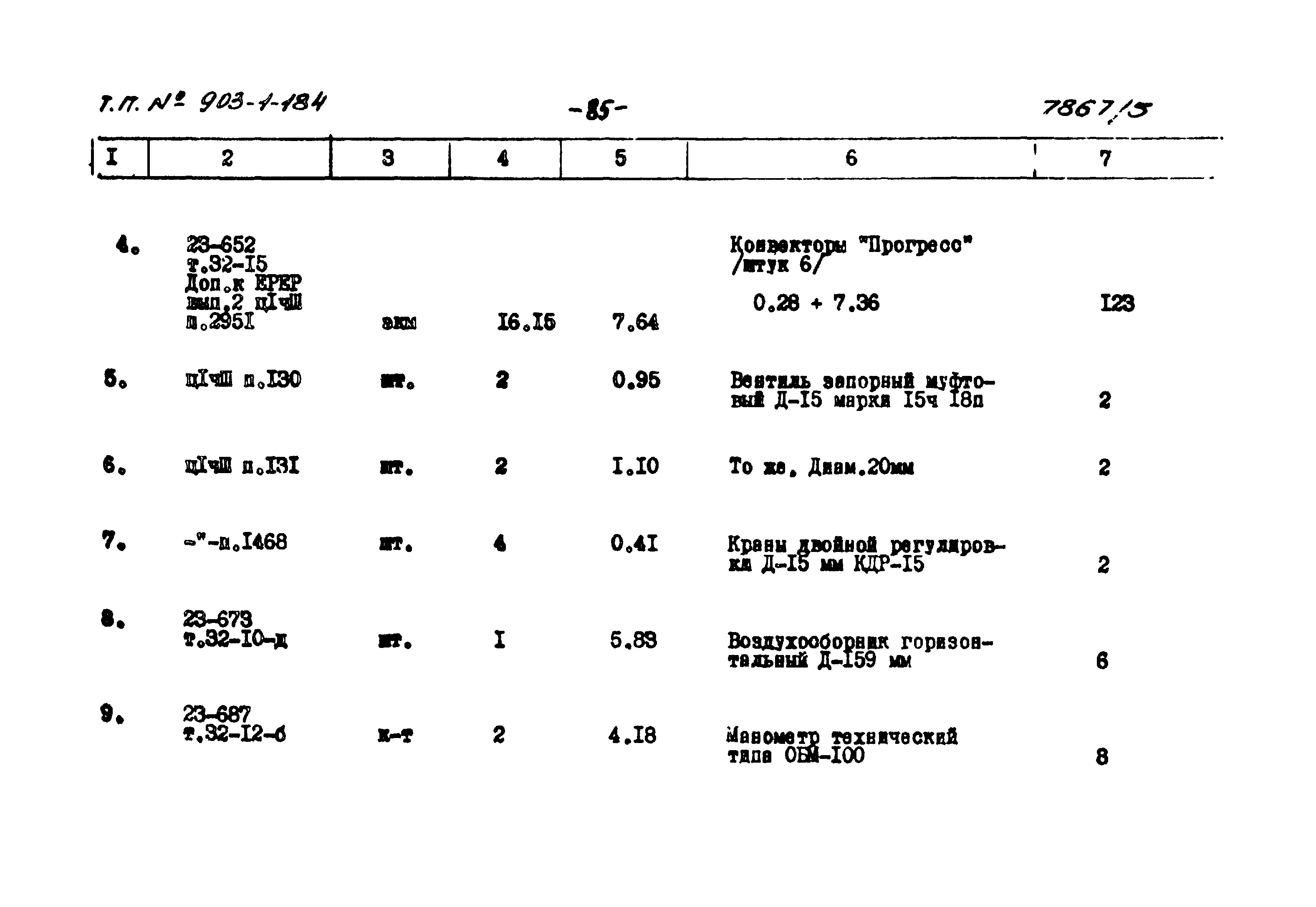 Типовой проект 903-1-184
