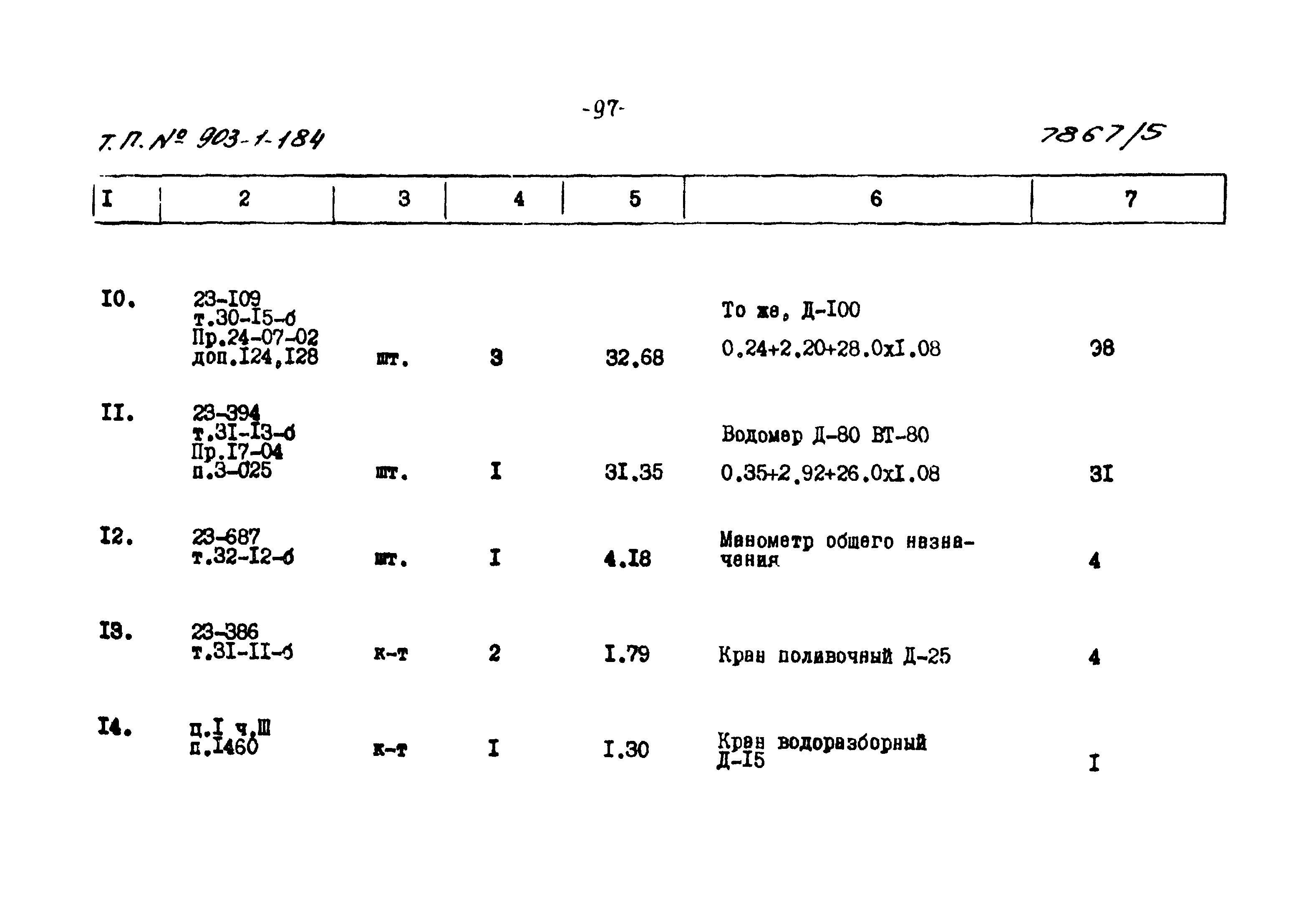 Типовой проект 903-1-184