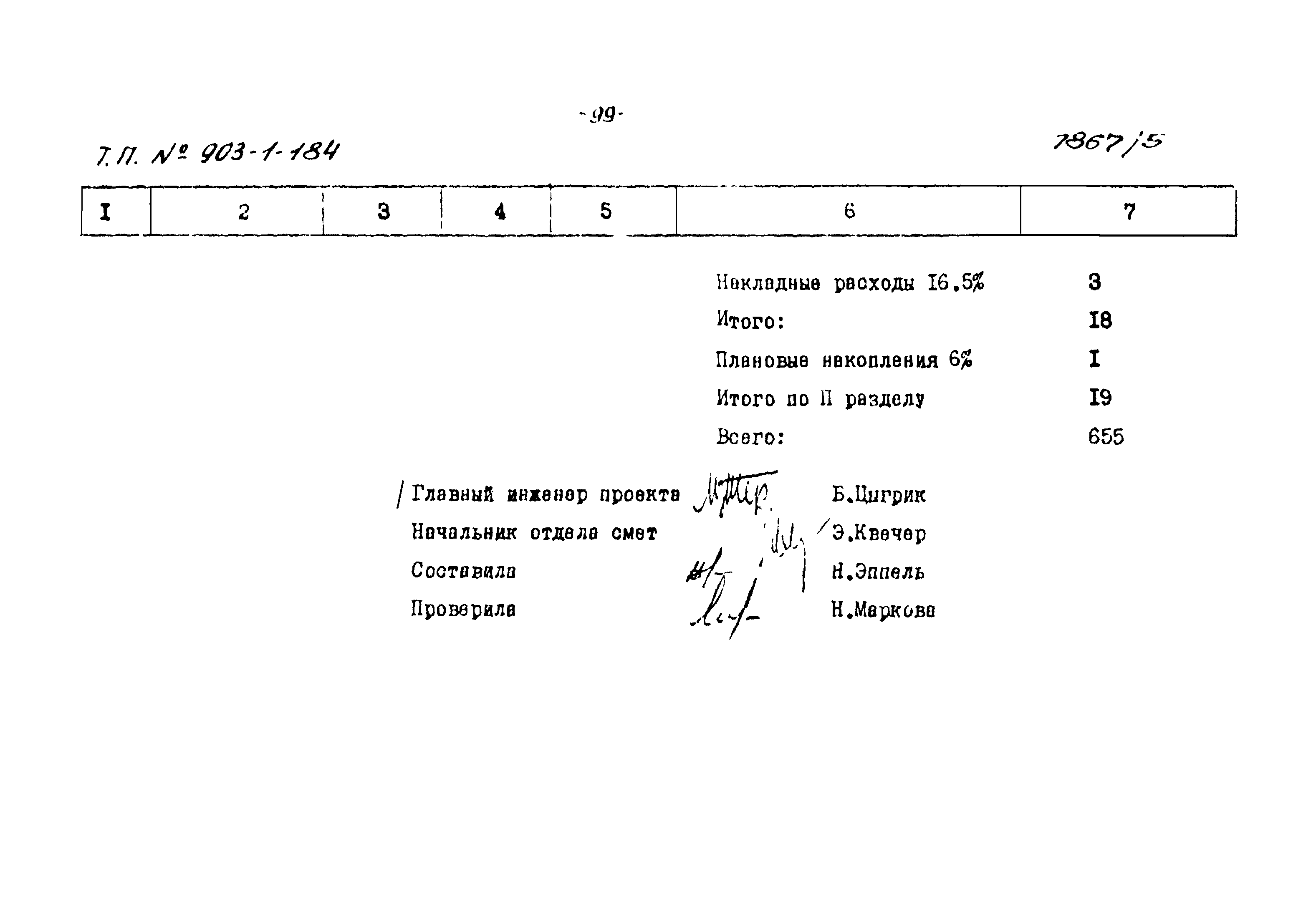 Типовой проект 903-1-184
