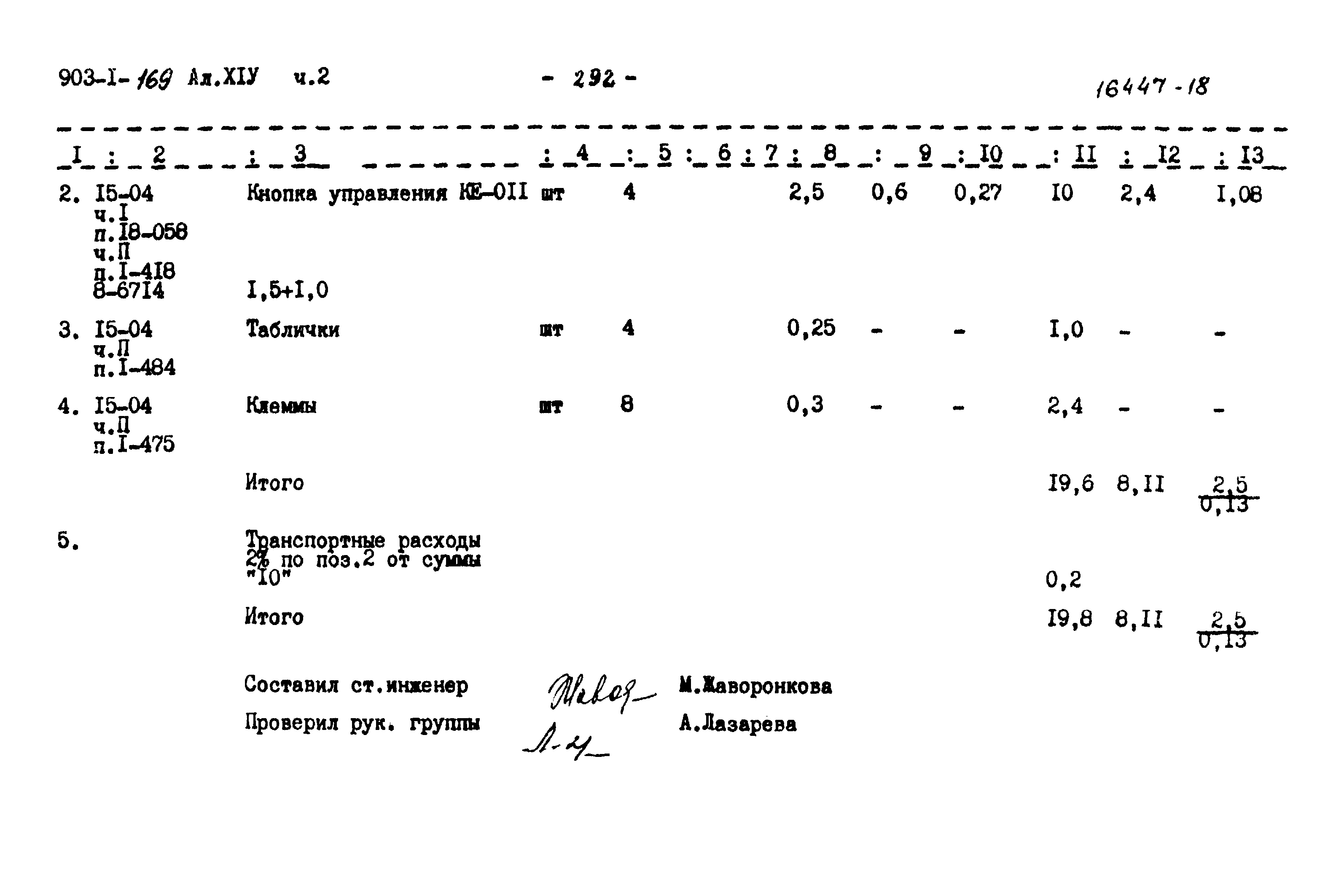 Типовой проект 903-1-169