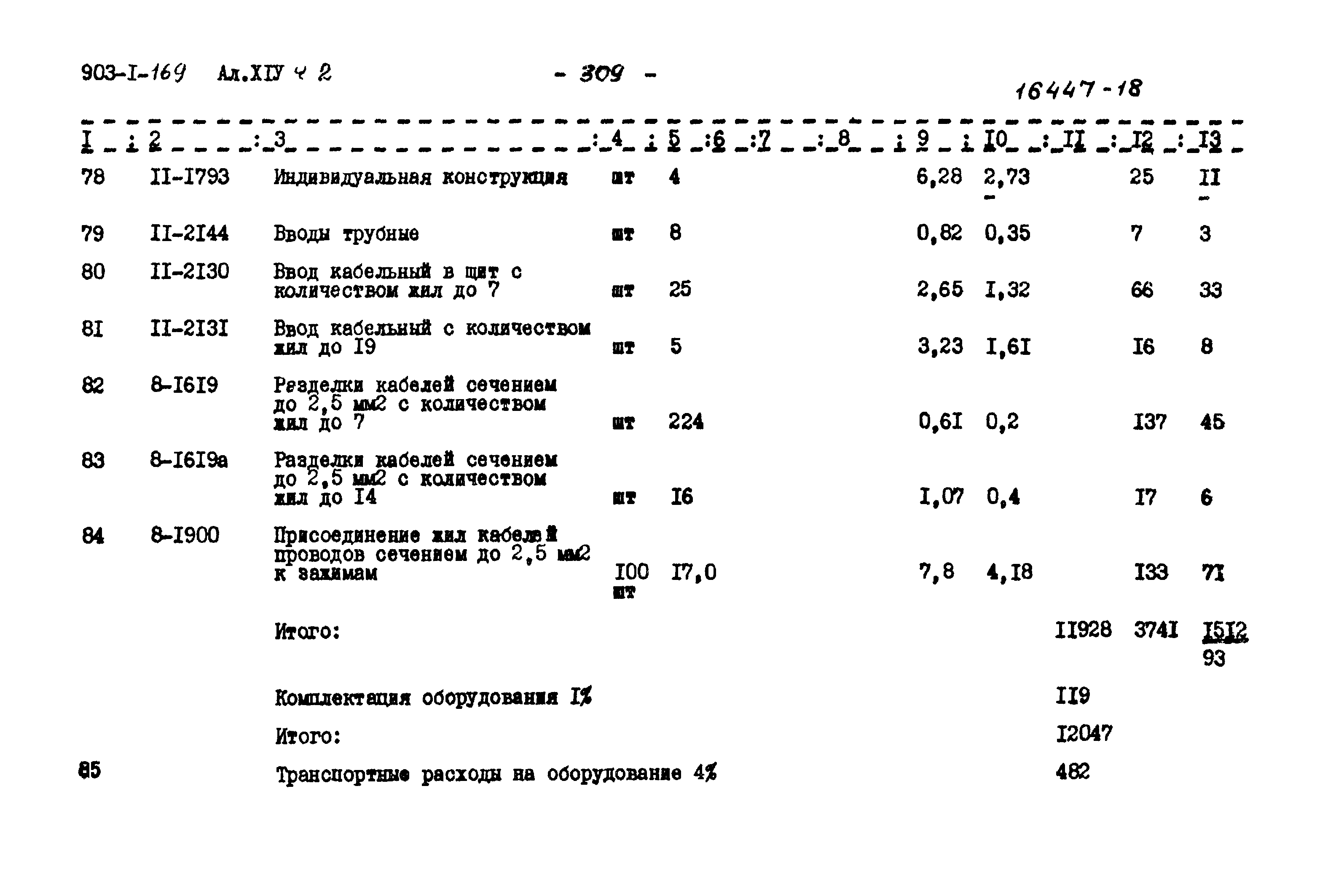 Типовой проект 903-1-169