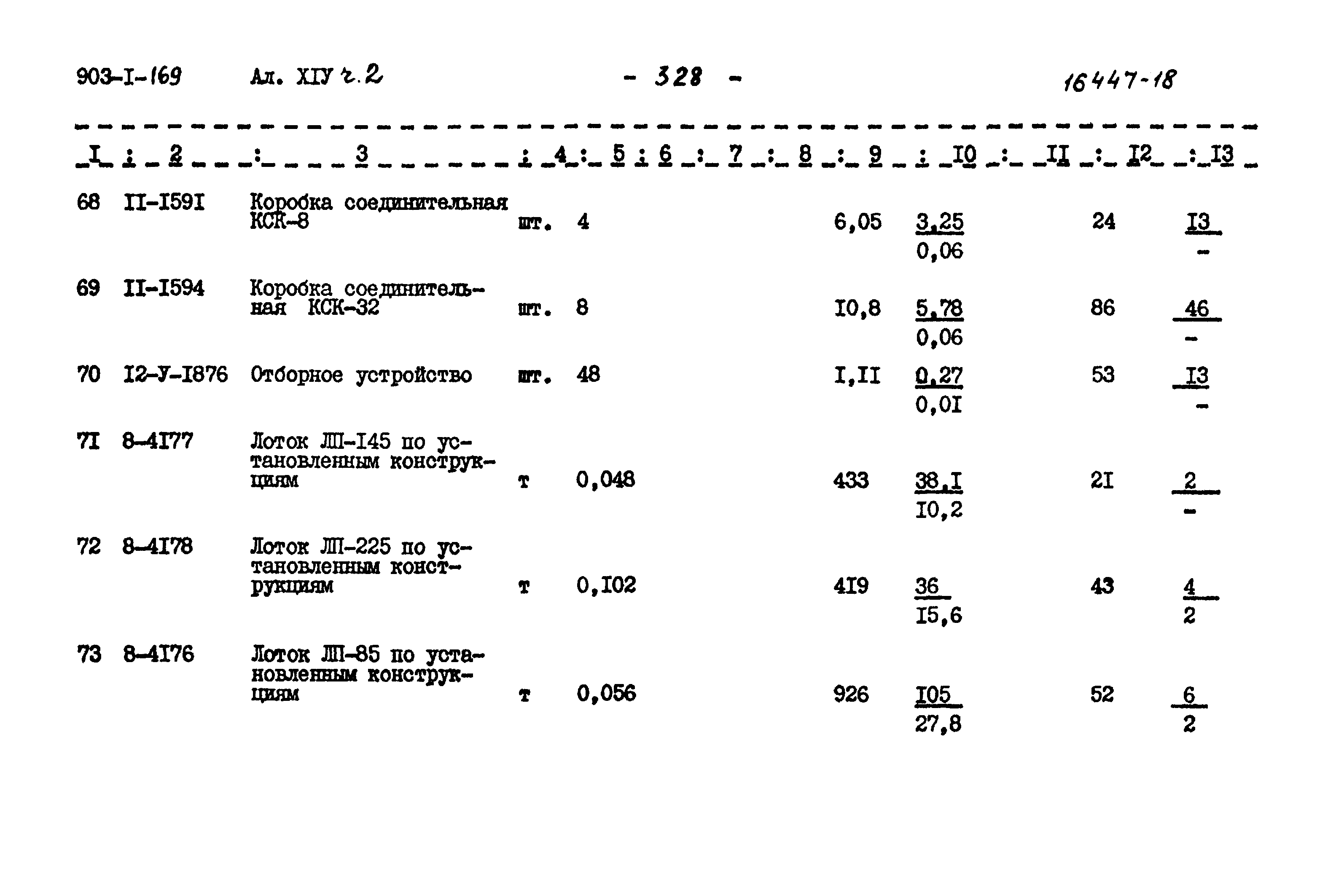 Типовой проект 903-1-169