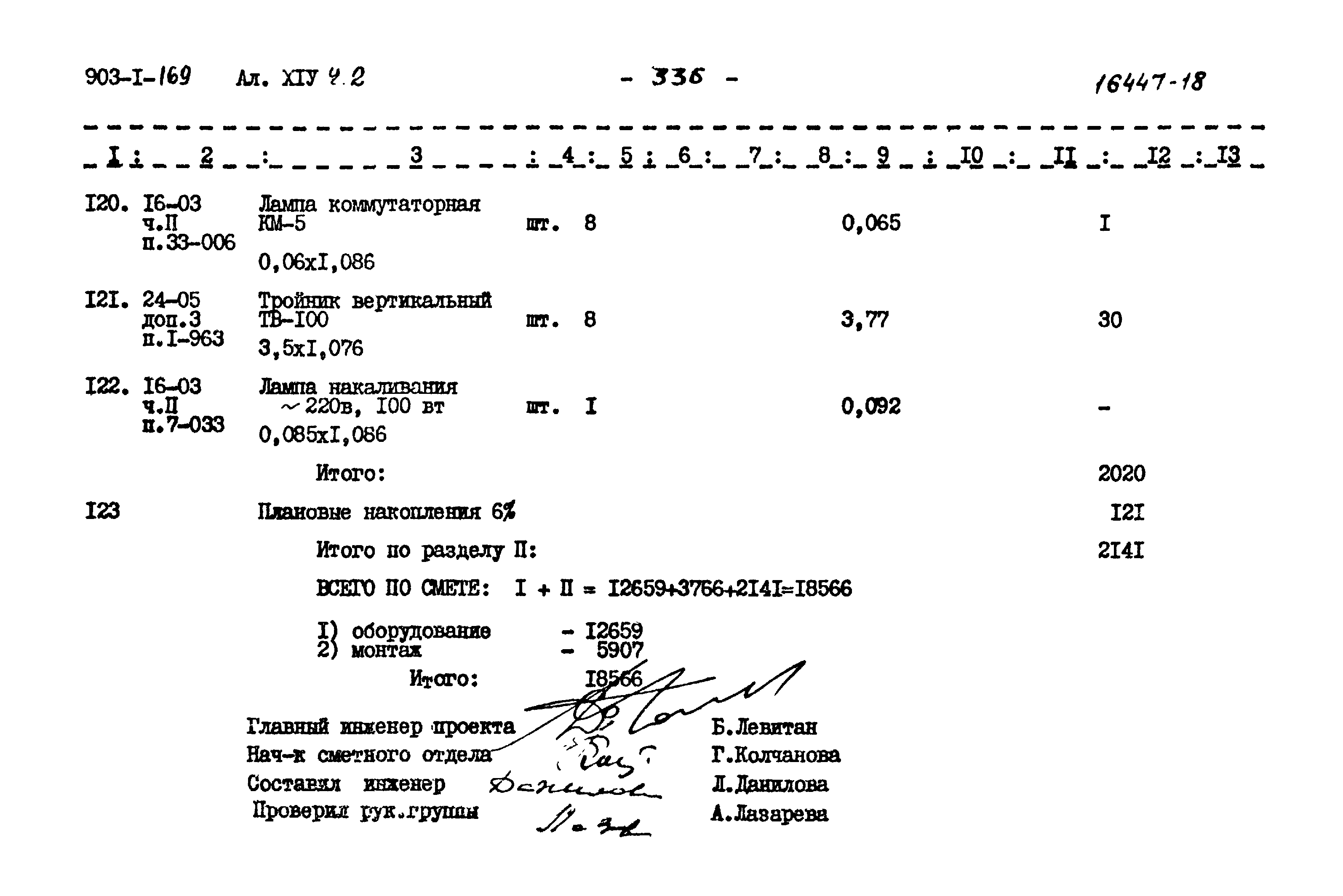 Типовой проект 903-1-169