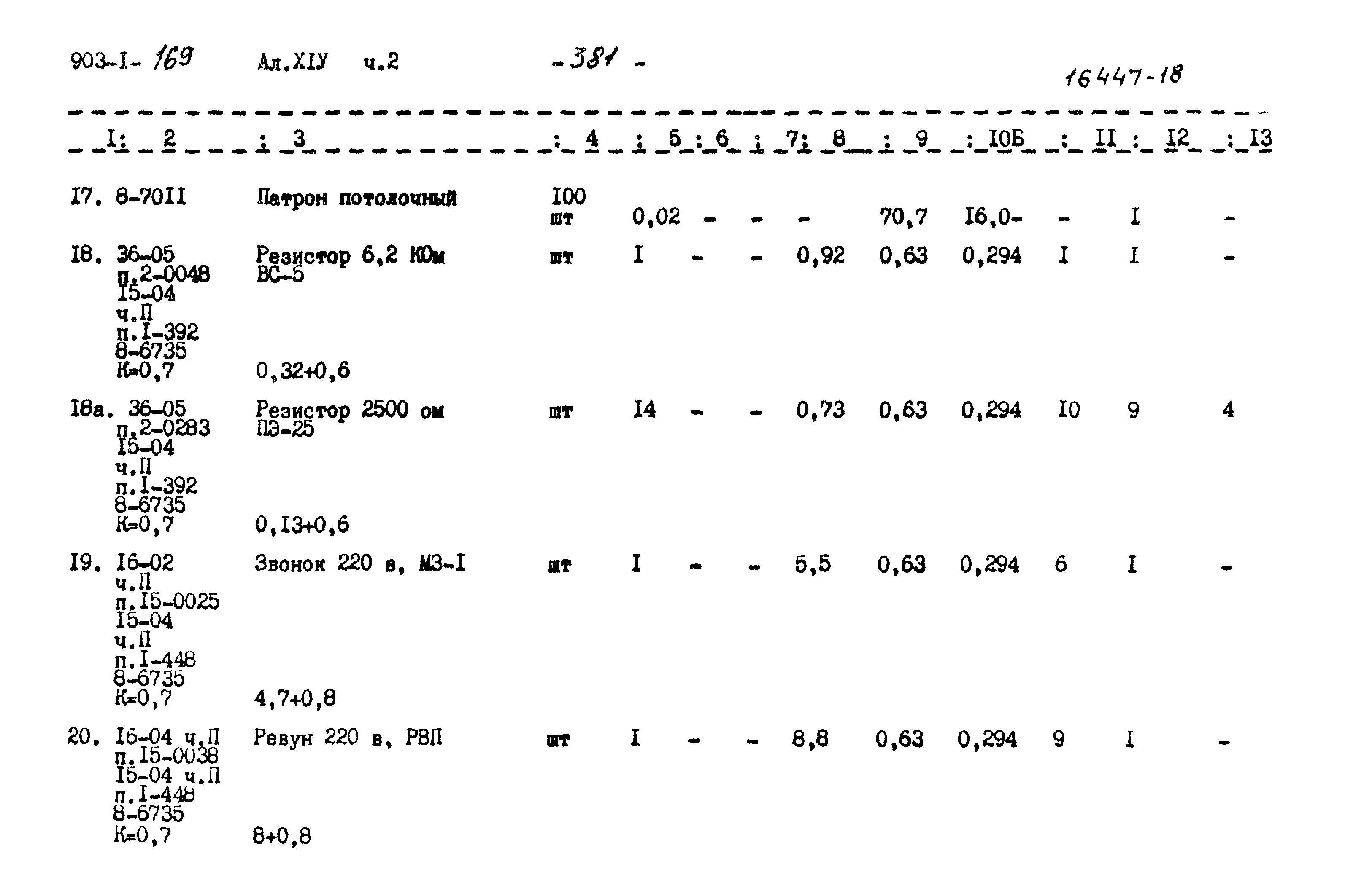 Типовой проект 903-1-169