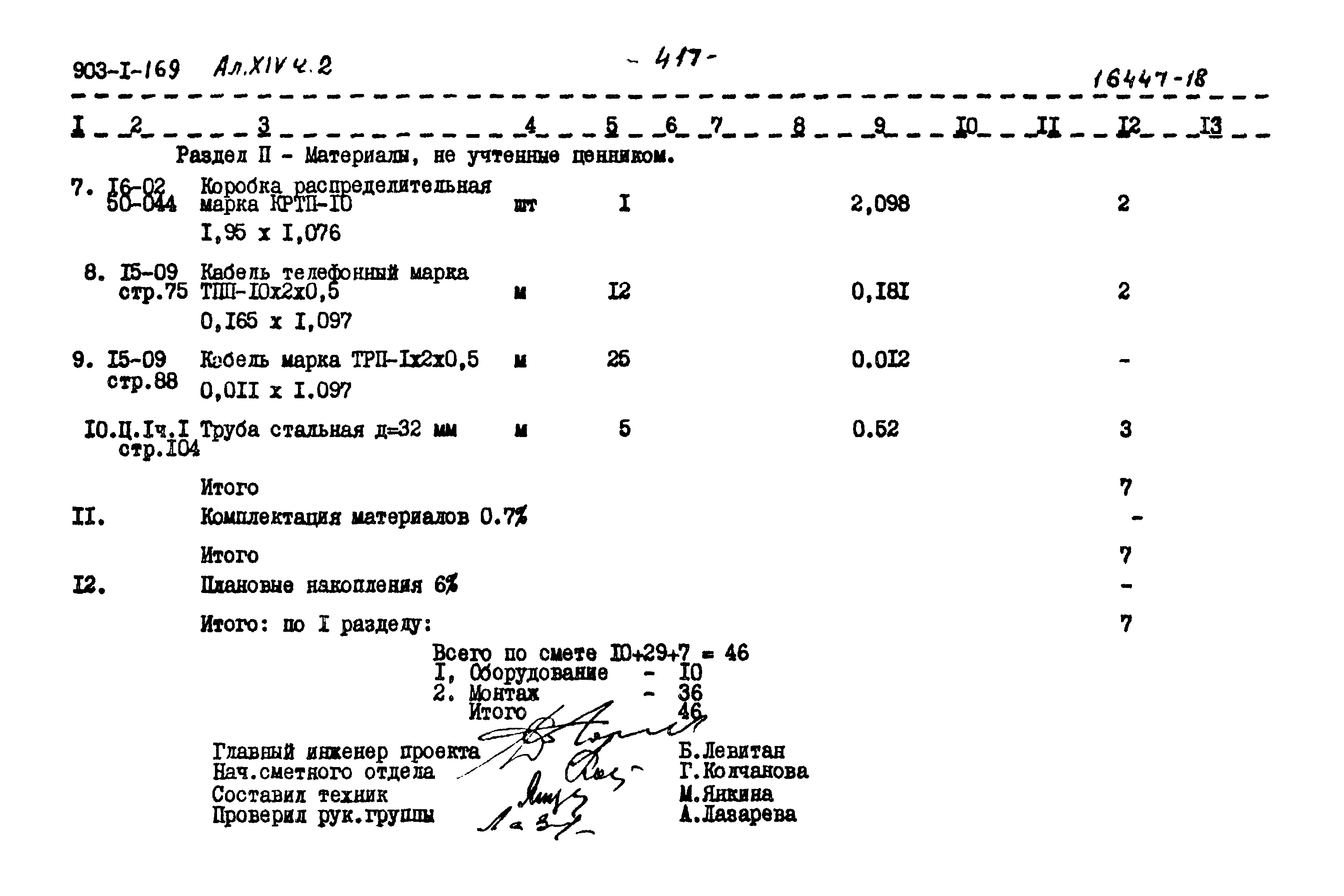Типовой проект 903-1-169