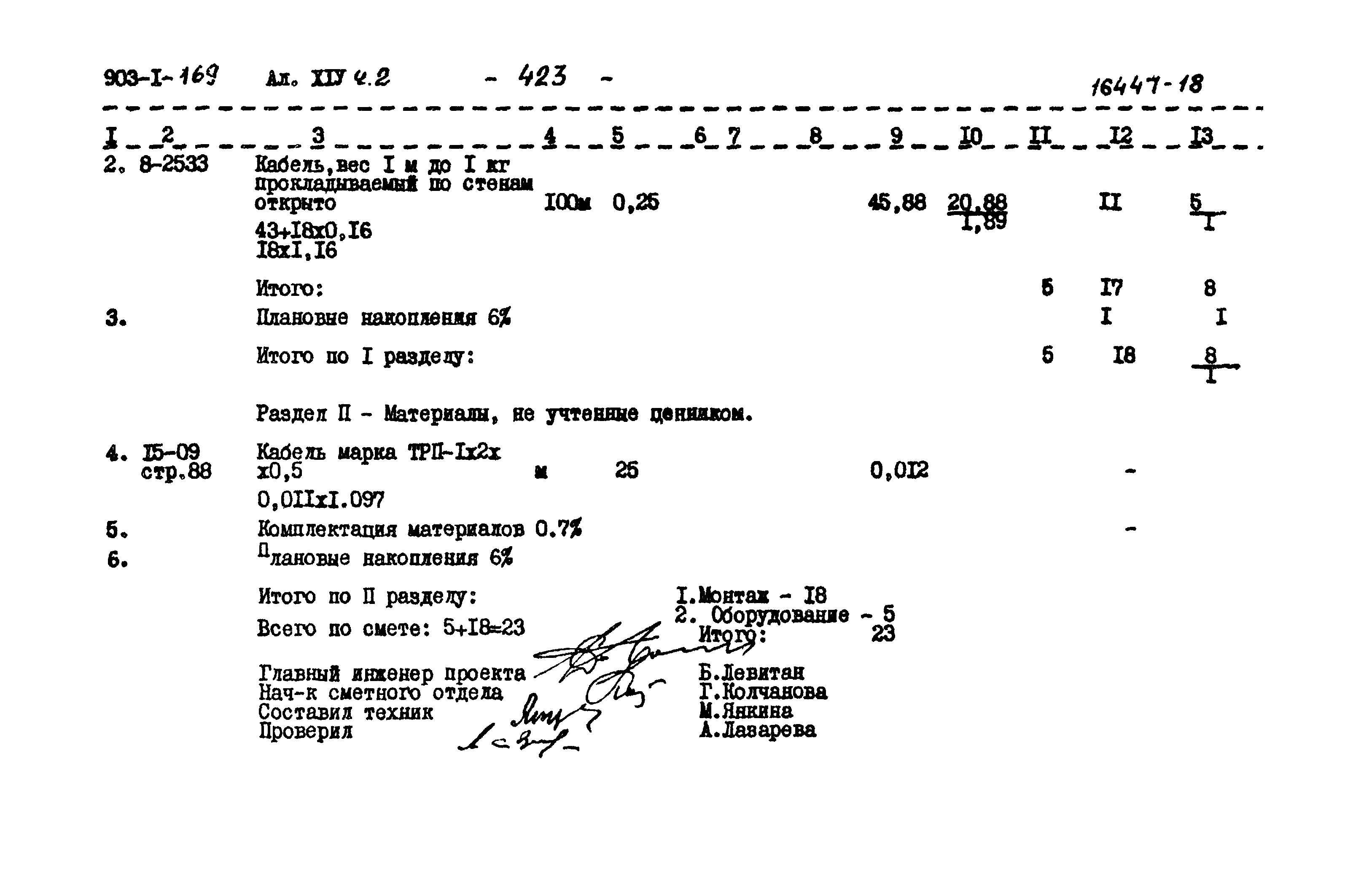Типовой проект 903-1-169