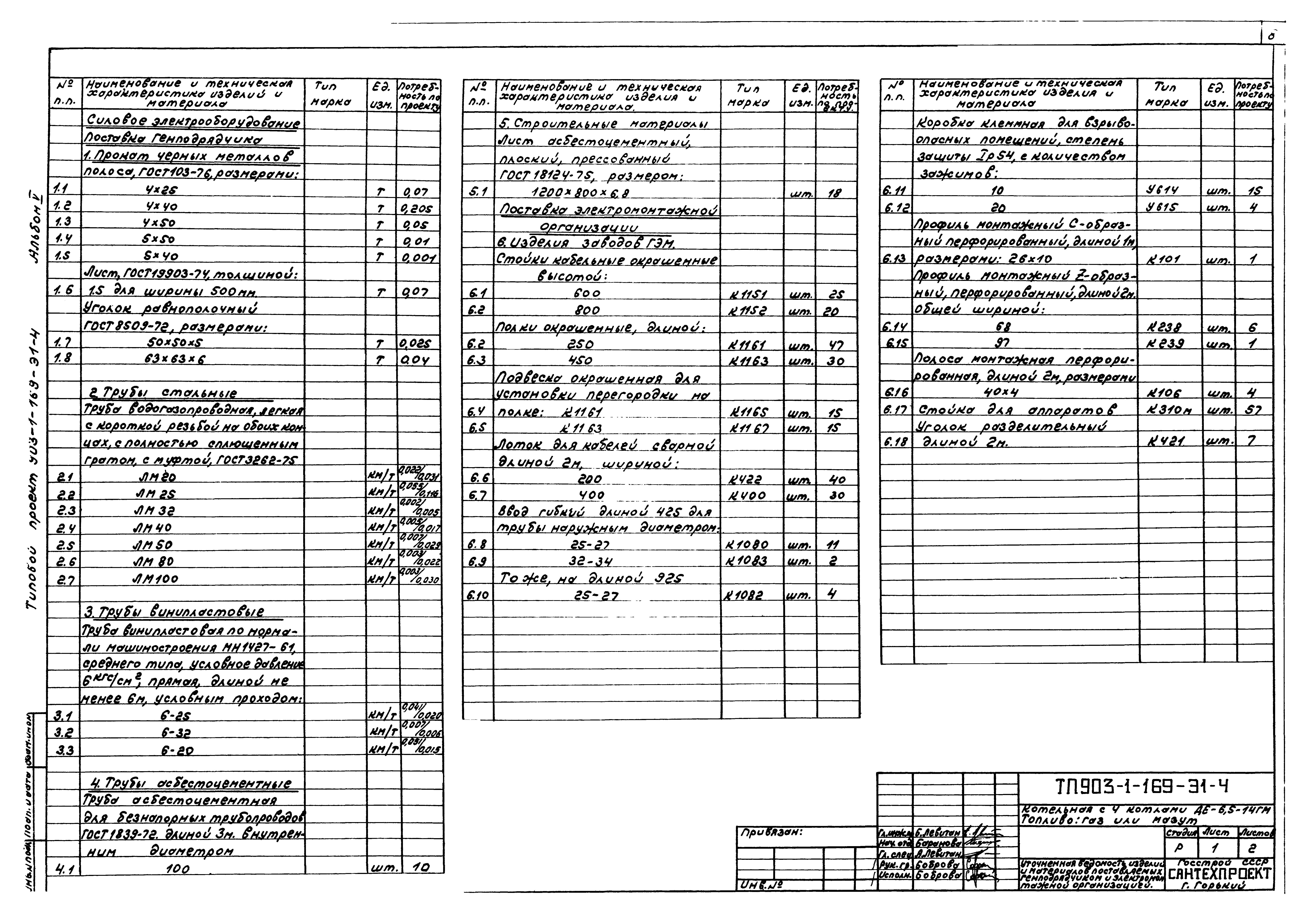 Типовой проект 903-1-169