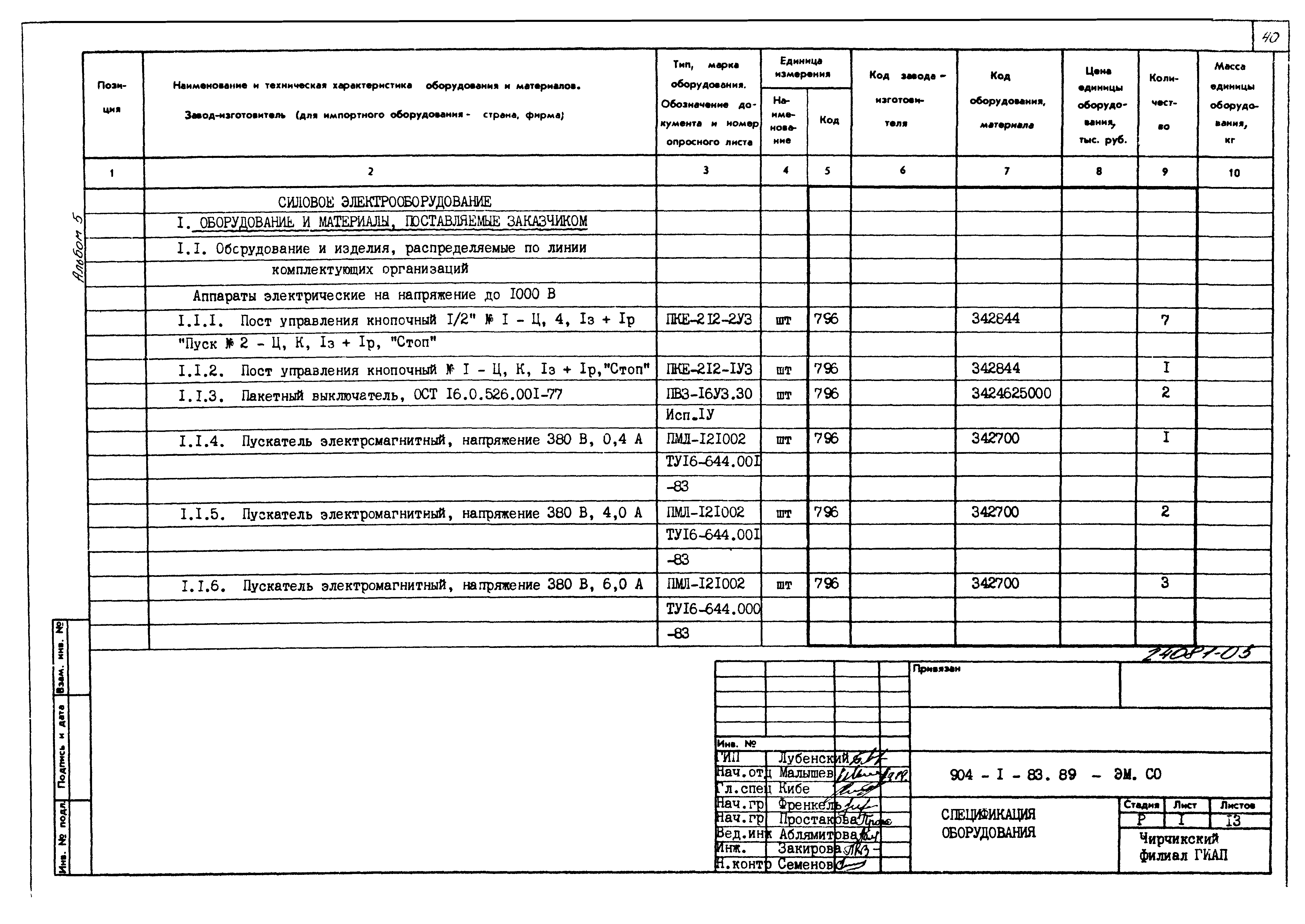 Типовой проект 904-1-83.89