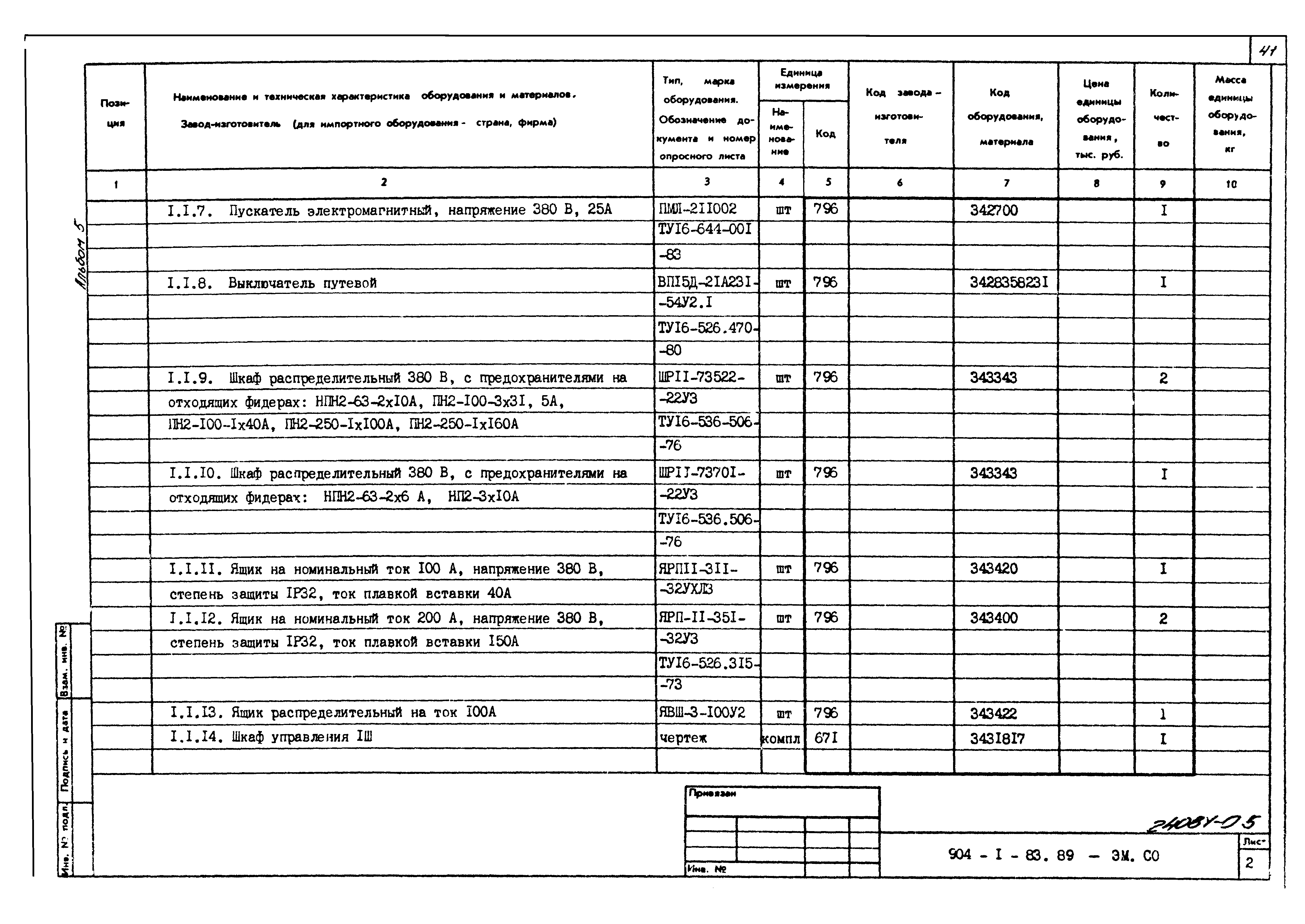 Типовой проект 904-1-83.89
